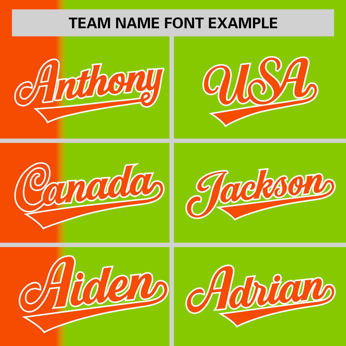 Custom Orange Neon Green Gradient Stripe Fashion Authentic Two-Button Softball Jersey