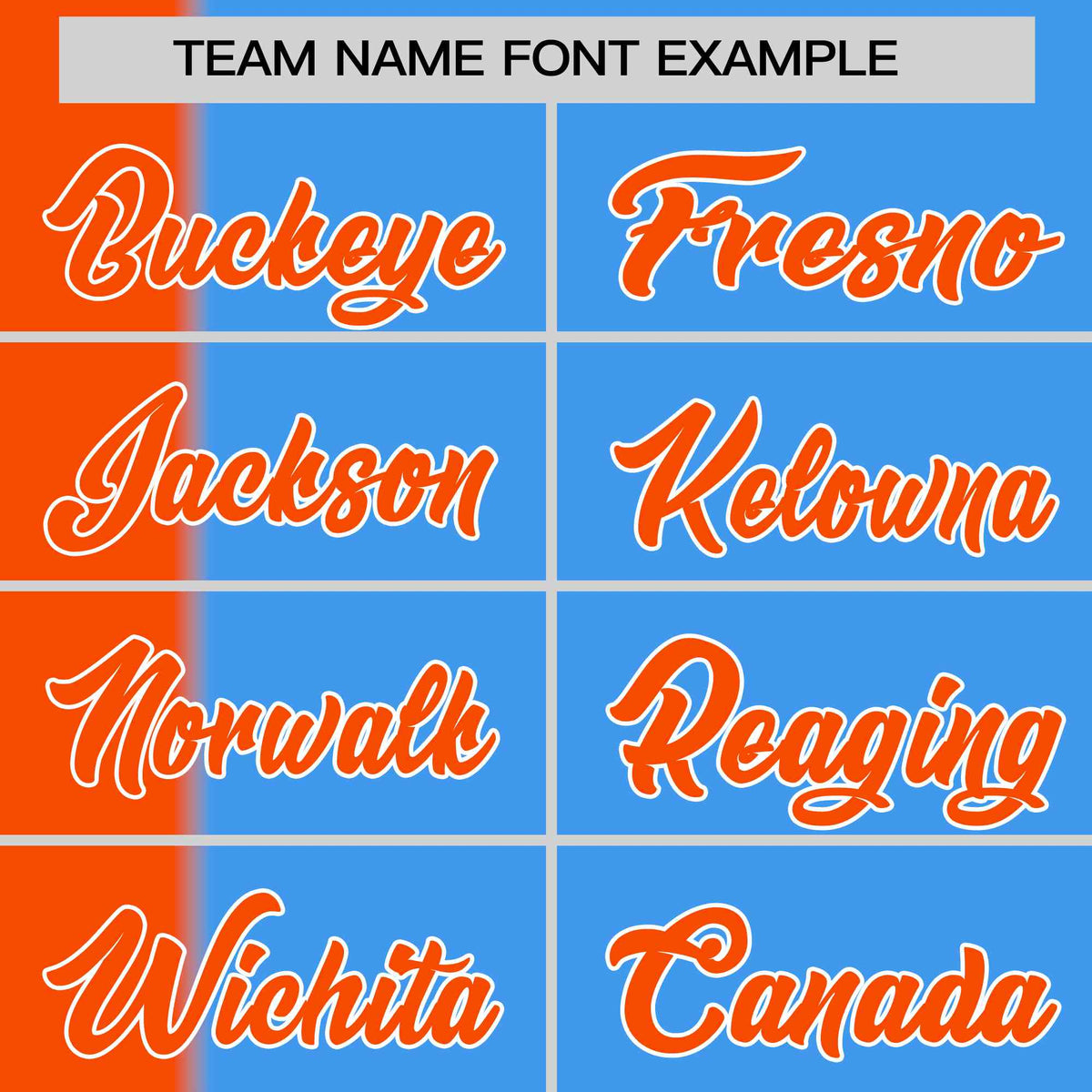 Custom Orange Powder Blue Gradient Stripe Fashion Authentic Two-Button Softball Jersey