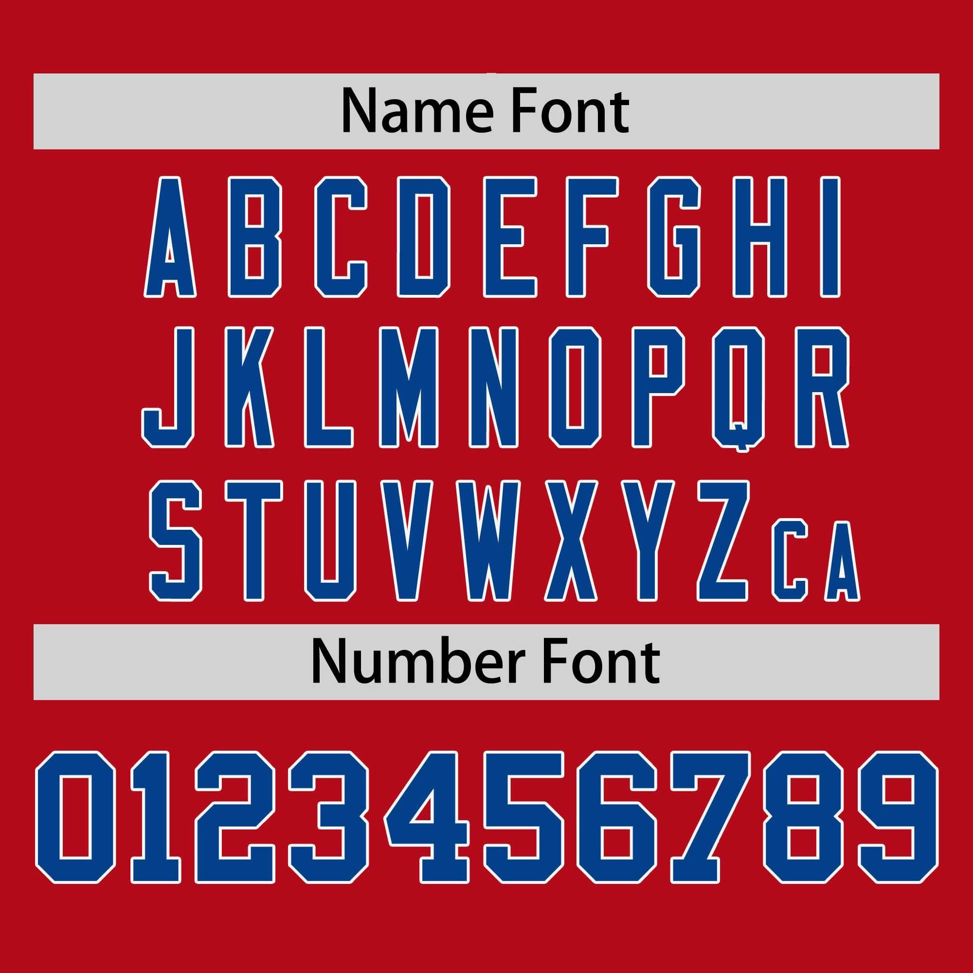 Custom Red Royal-White Stripe Fashion Raglan Sleeves Authentic Two-Button Softball Jersey