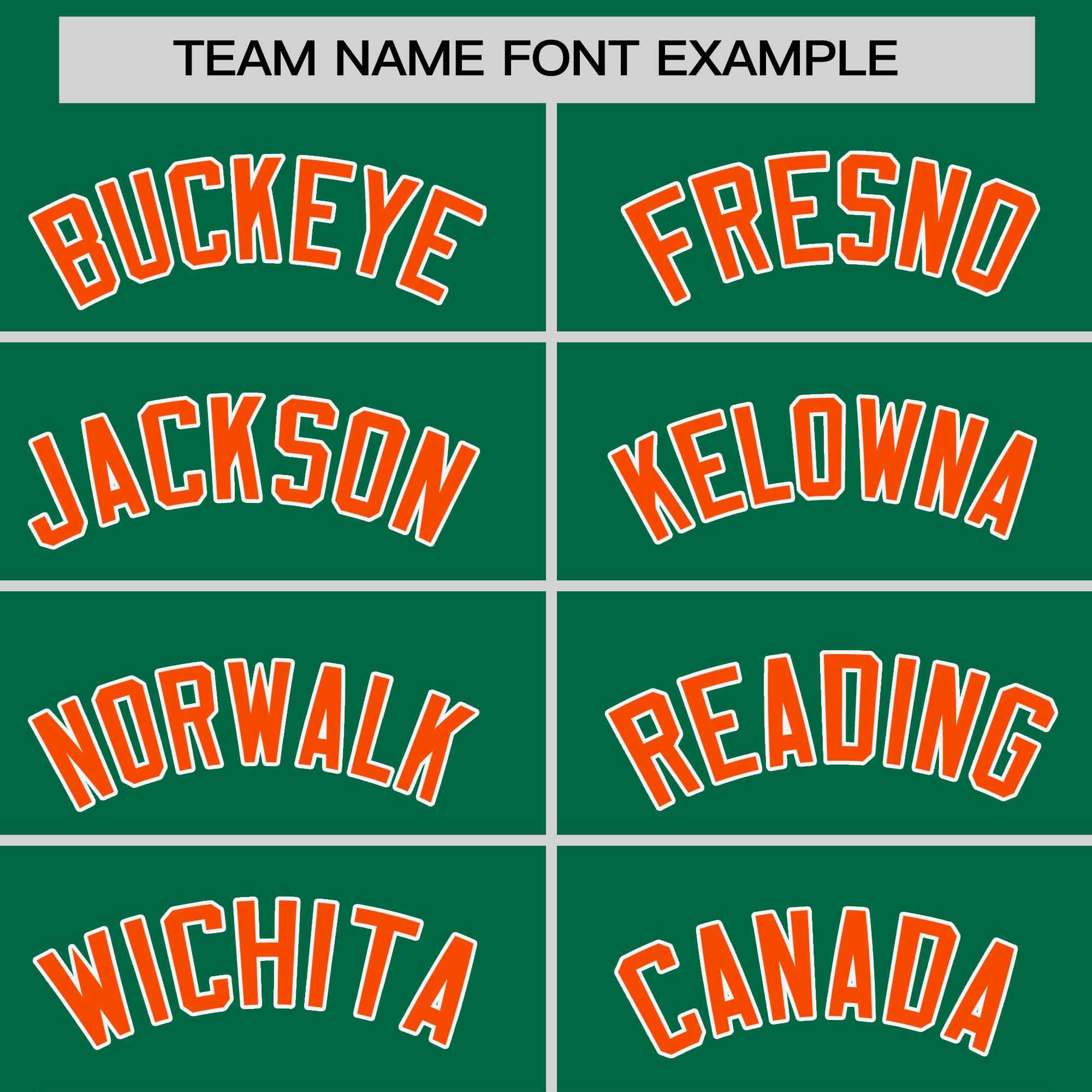 Custom Kelly Green Orange-White Stripe Fashion Raglan Sleeves Authentic Two-Button Softball Jersey