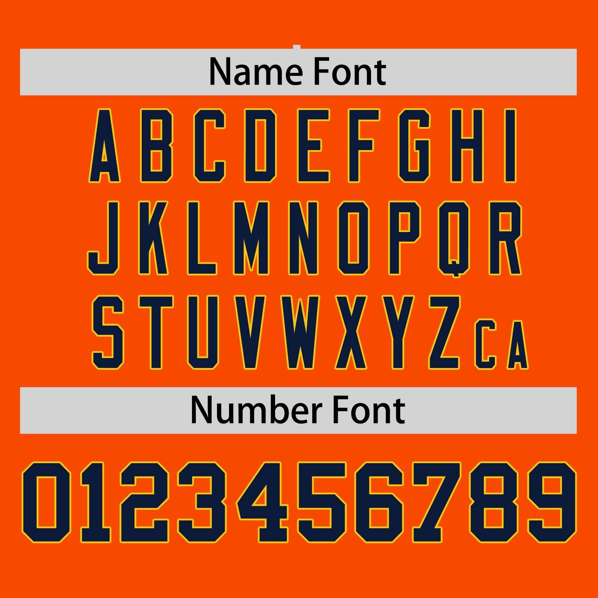 Custom Orange Navy-Gold Stripe Fashion Raglan Sleeves Authentic Two-Button Softball Jersey