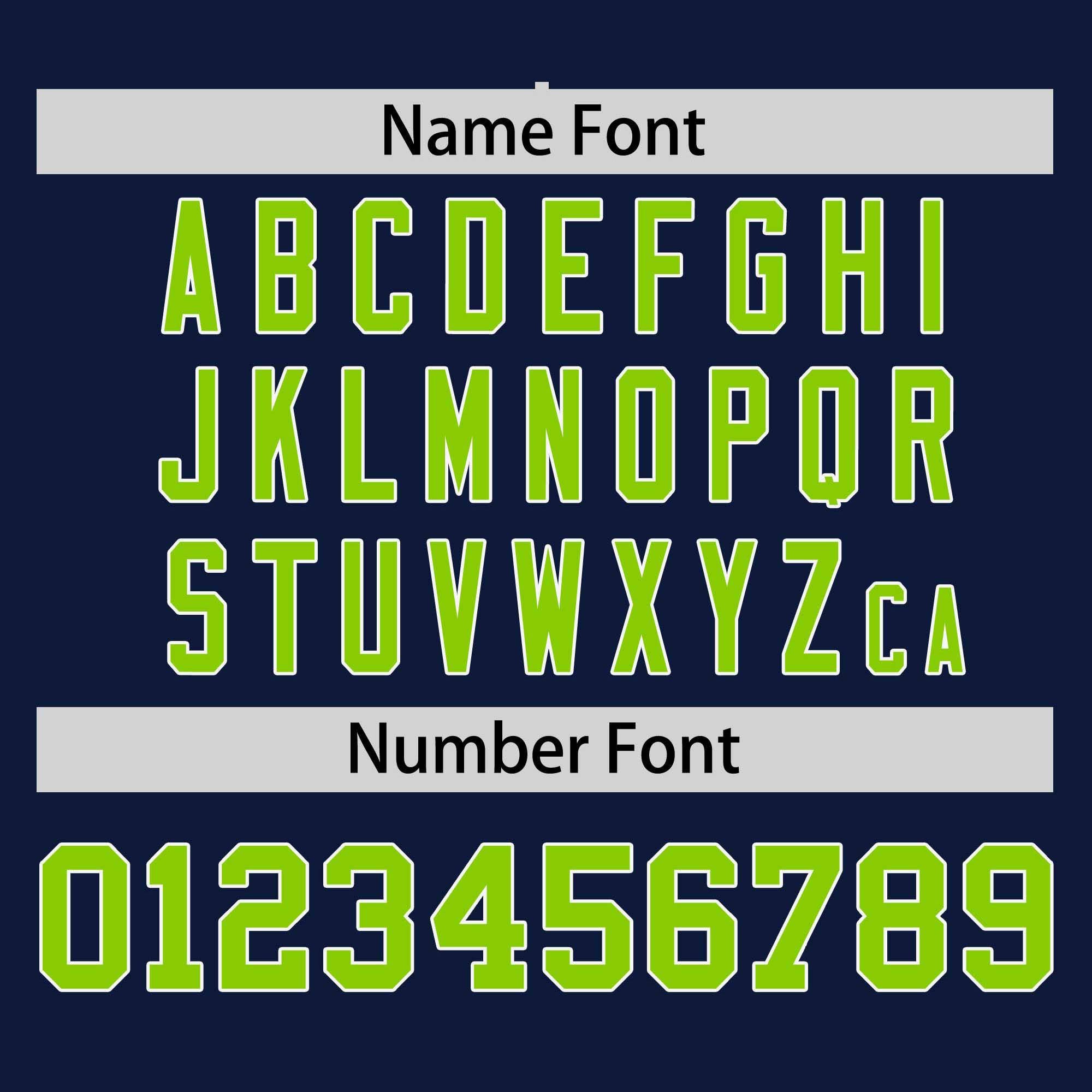 Custom Navy Neon Green-White Stripe Fashion Raglan Sleeves Authentic Two-Button Softball Jersey