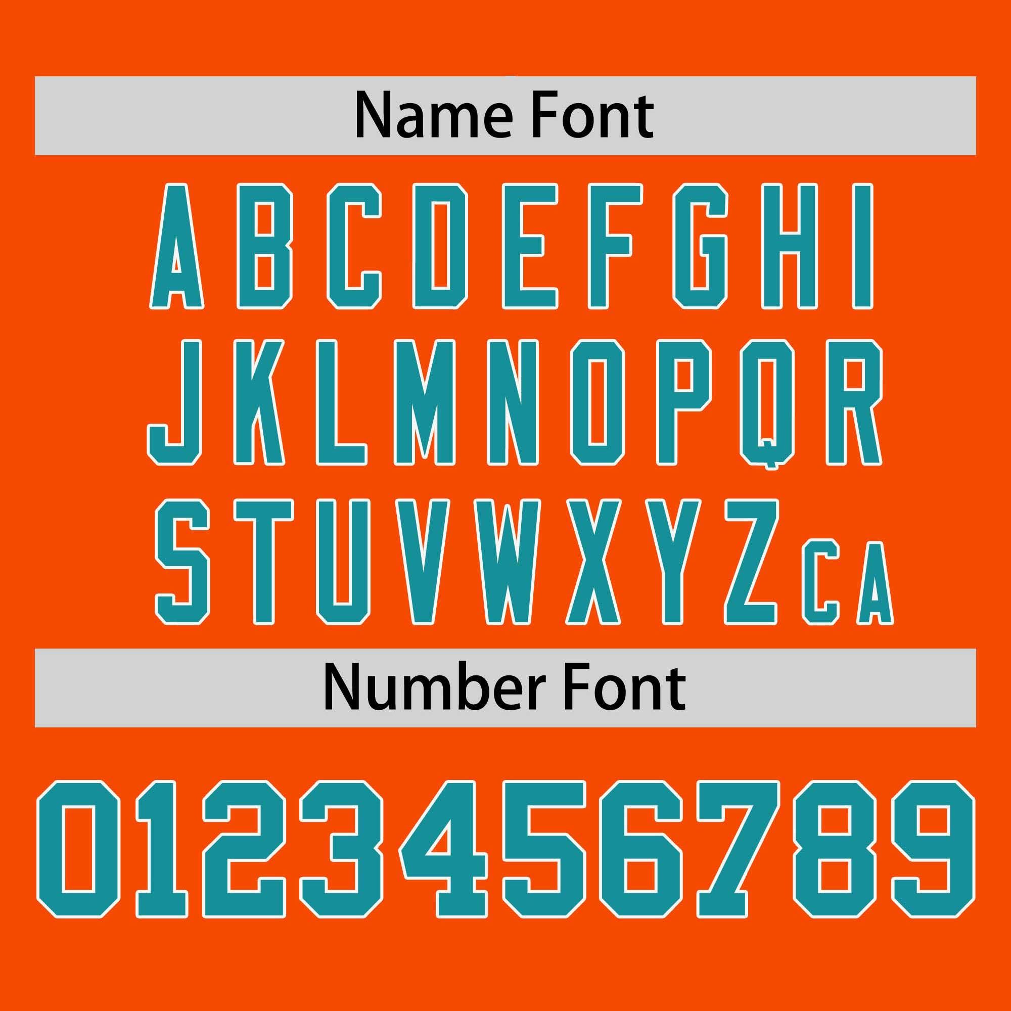 Custom Orange Aqua-White Stripe Fashion Raglan Sleeves Authentic Two-Button Softball Jersey