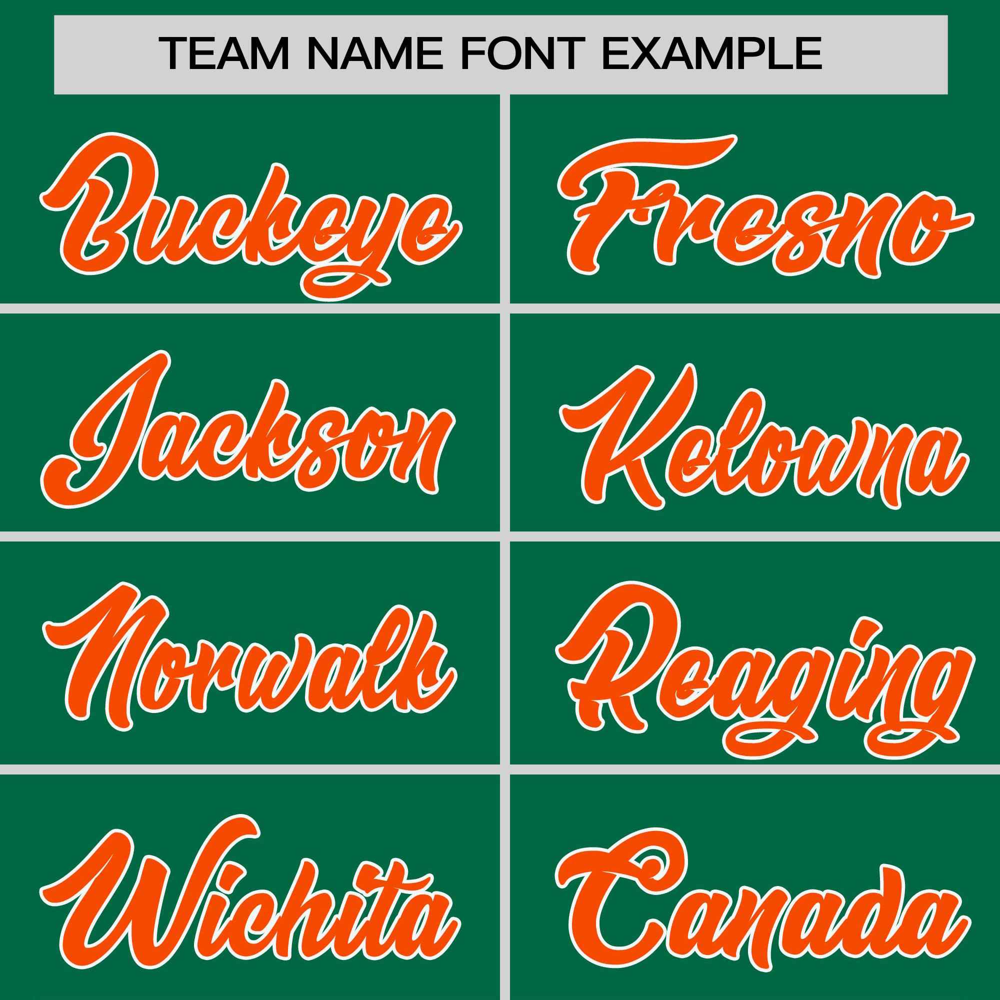 Custom Kelly Green Orange-White Stripe Fashion Raglan Sleeves Authentic Two-Button Softball Jersey