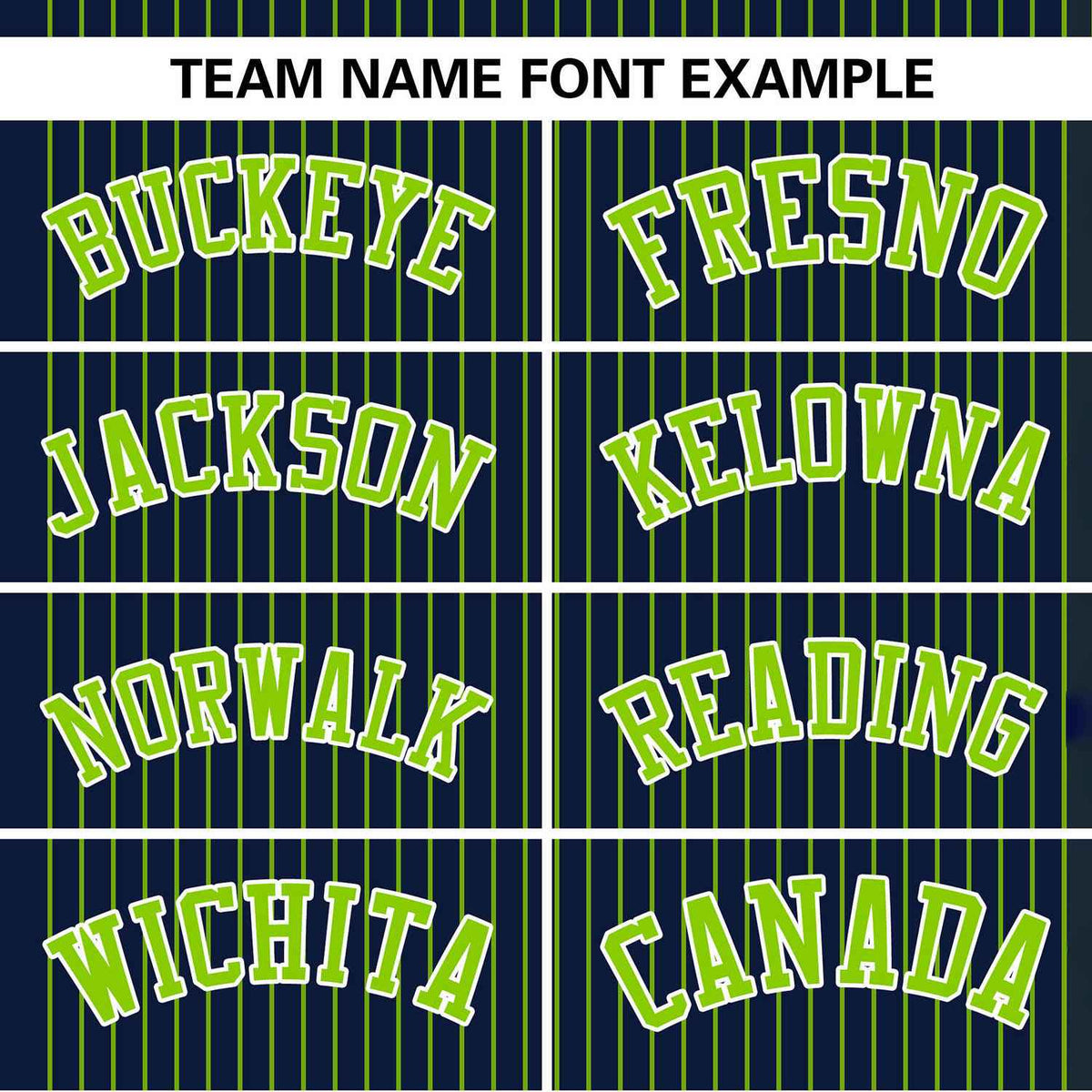 Custom Navy Neon Green Stripe Fashion Authentic Two-Button Softball Jersey