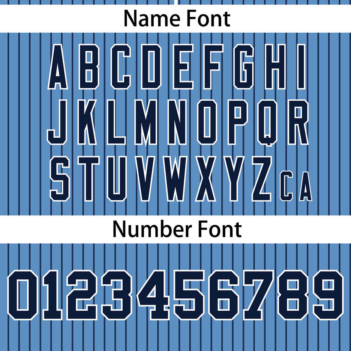 Custom Light Blue Navy Stripe Fashion Authentic Two-Button Softball Jersey