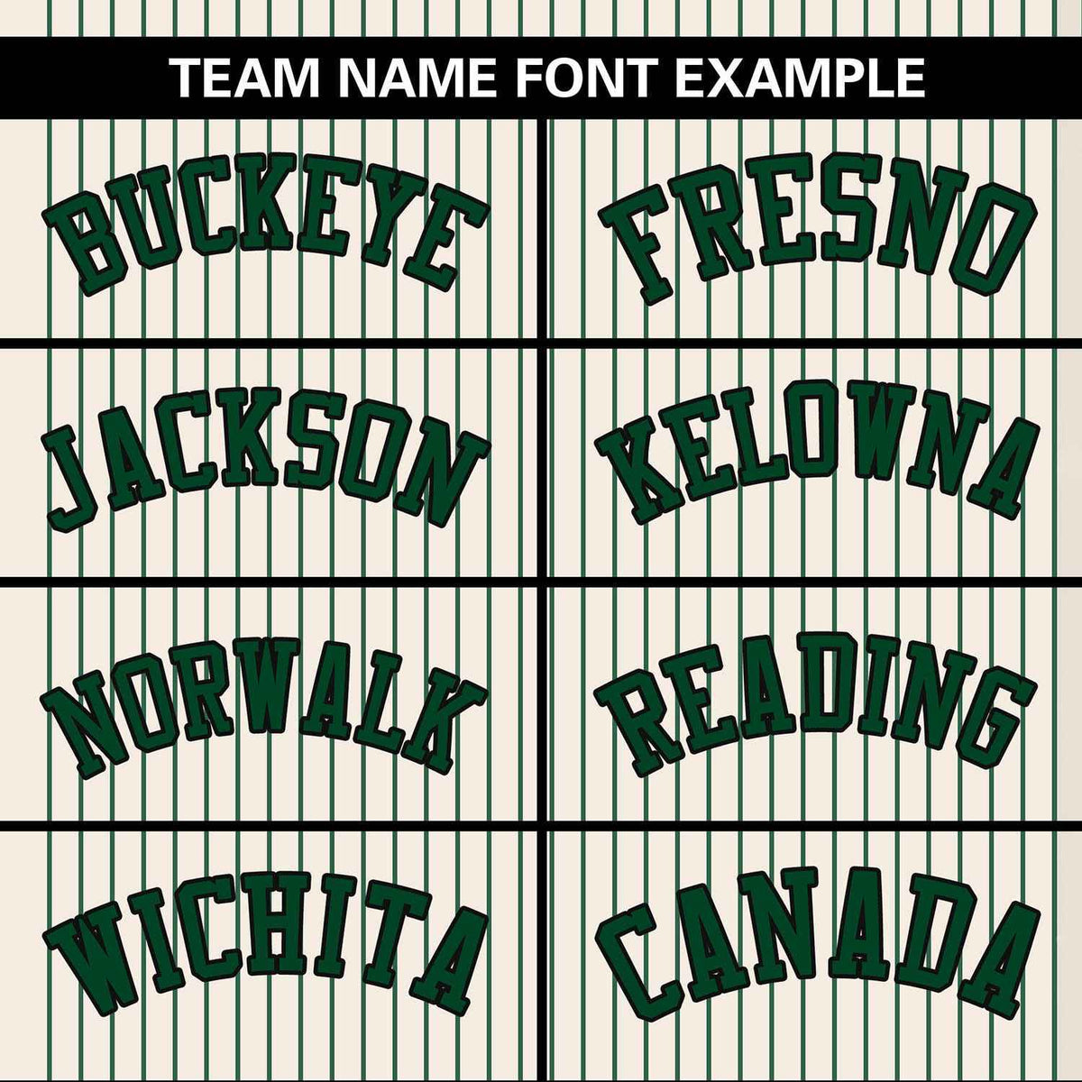 Custom Cream Green Stripe Fashion Authentic Two-Button Softball Jersey