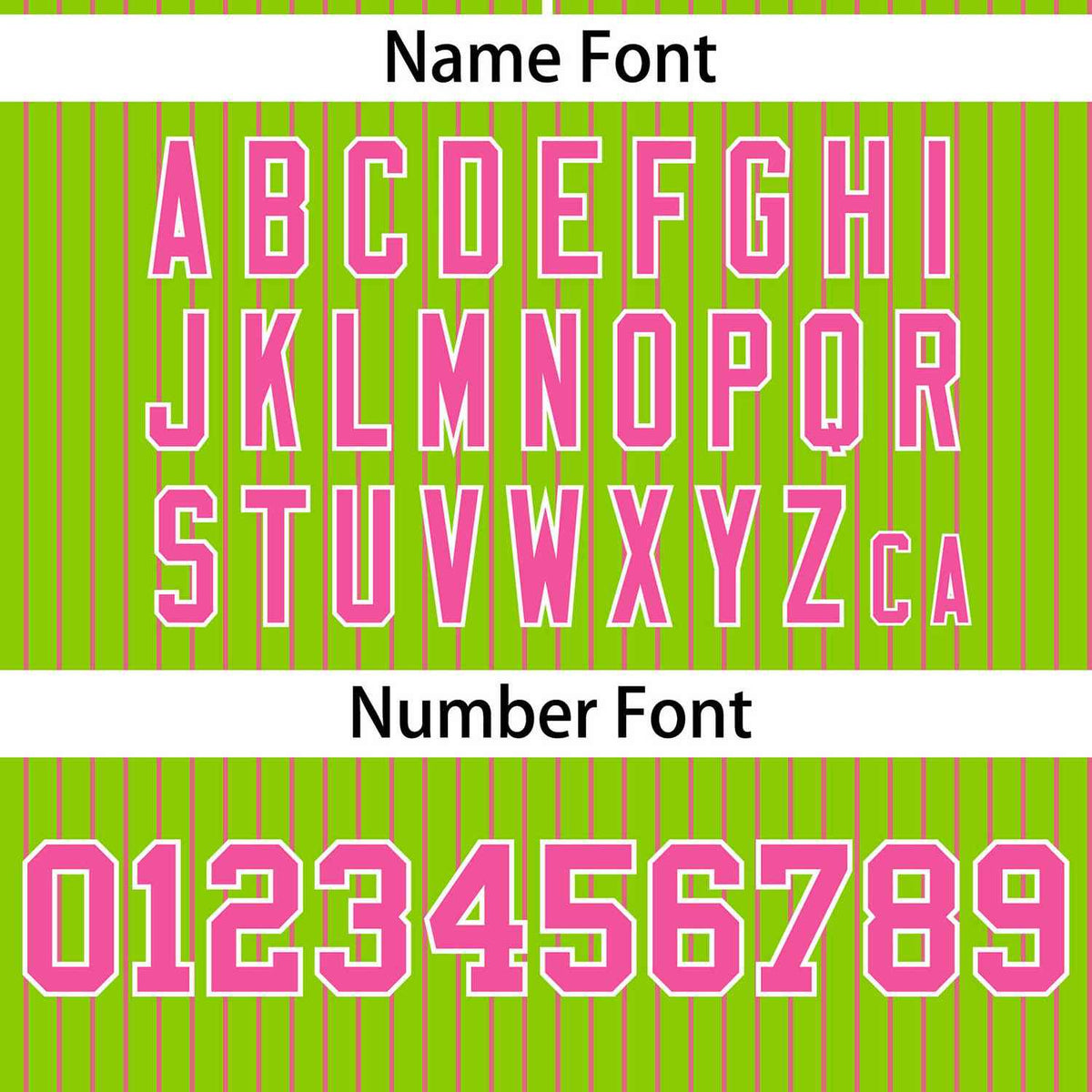 Custom Neon Green Pink Stripe Fashion Authentic Two-Button Softball Jersey