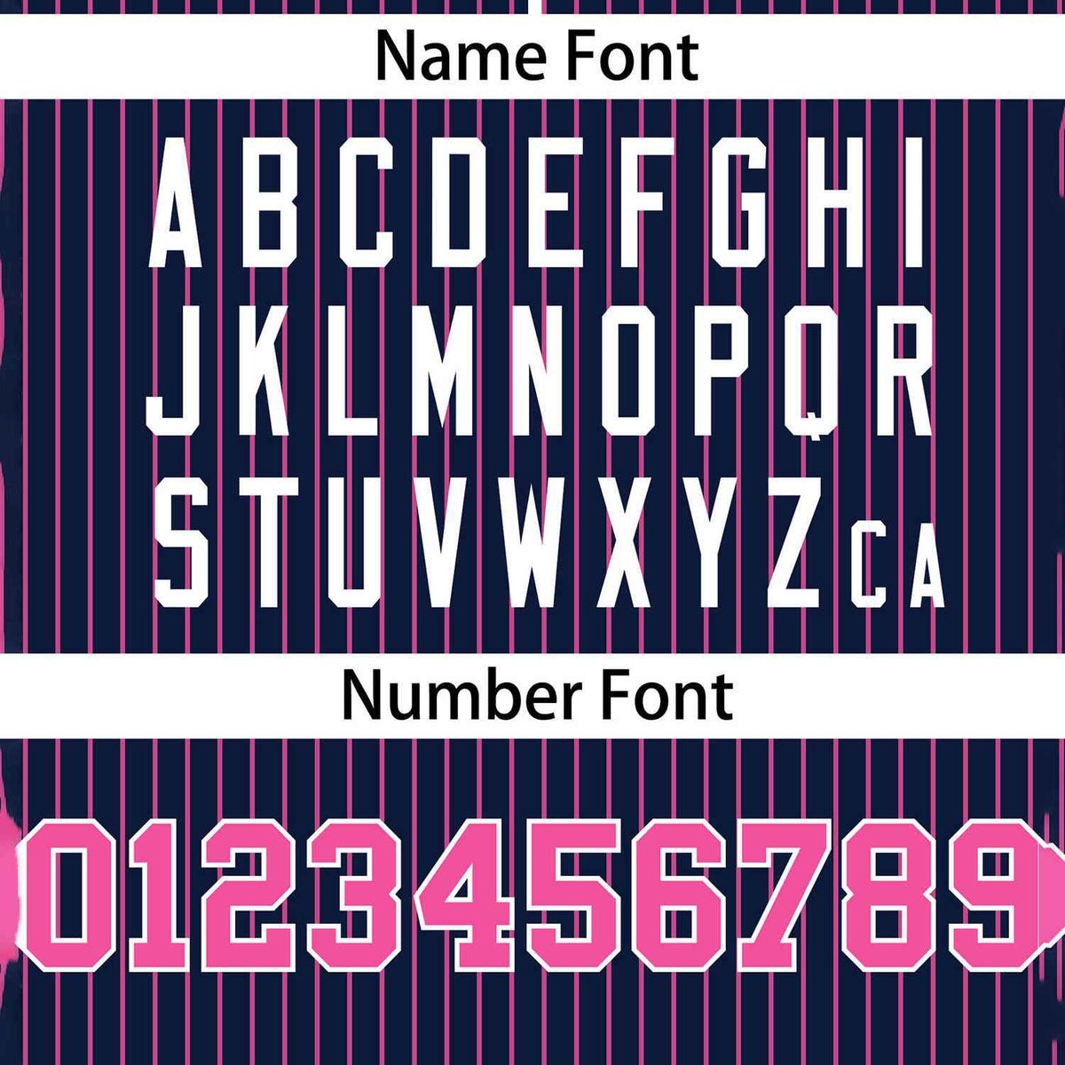 Custom Navy Pink Stripe Fashion Authentic Two-Button Softball Jersey