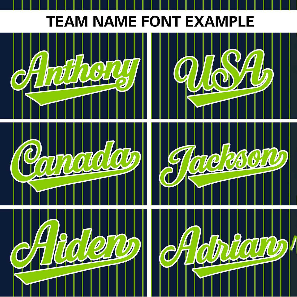Custom Navy Neon Green Stripe Fashion Authentic Two-Button Softball Jersey