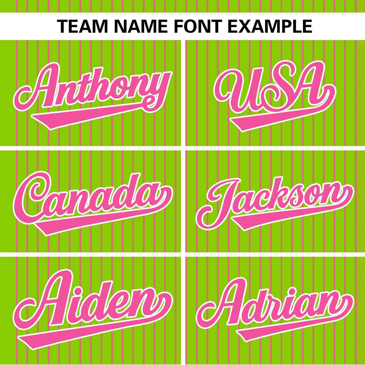 Custom Neon Green Pink Stripe Fashion Authentic Two-Button Softball Jersey