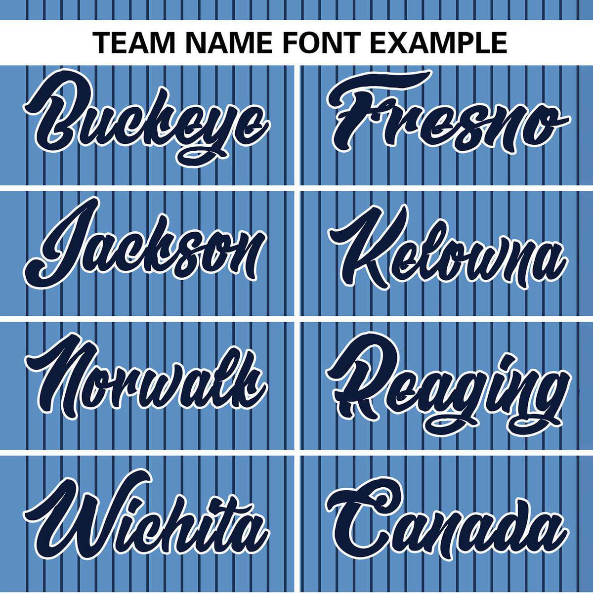 Custom Light Blue Navy Stripe Fashion Authentic Two-Button Softball Jersey