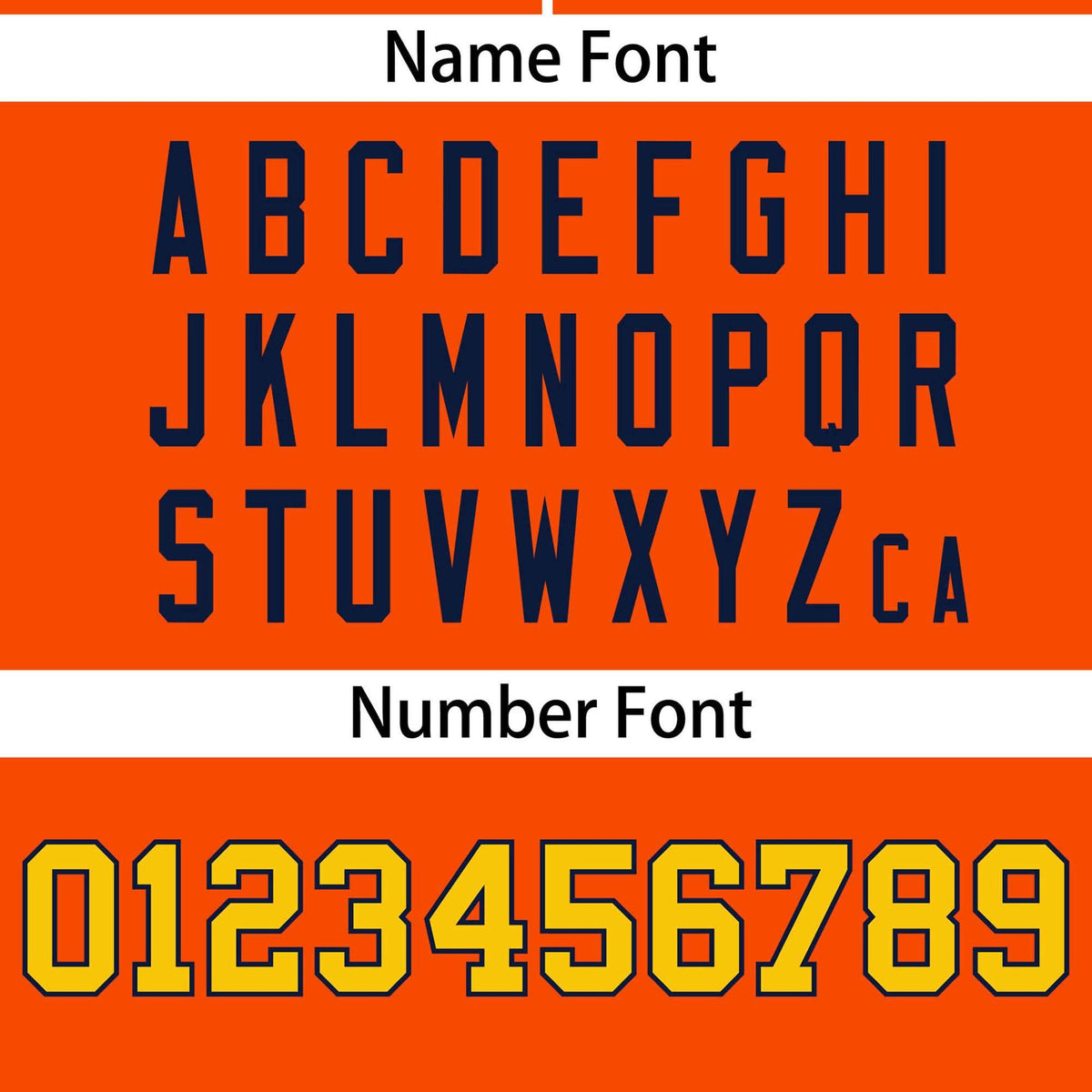 Custom Orange Navy-Gold Color Block Personalized Authentic Two-Button Softball Jersey