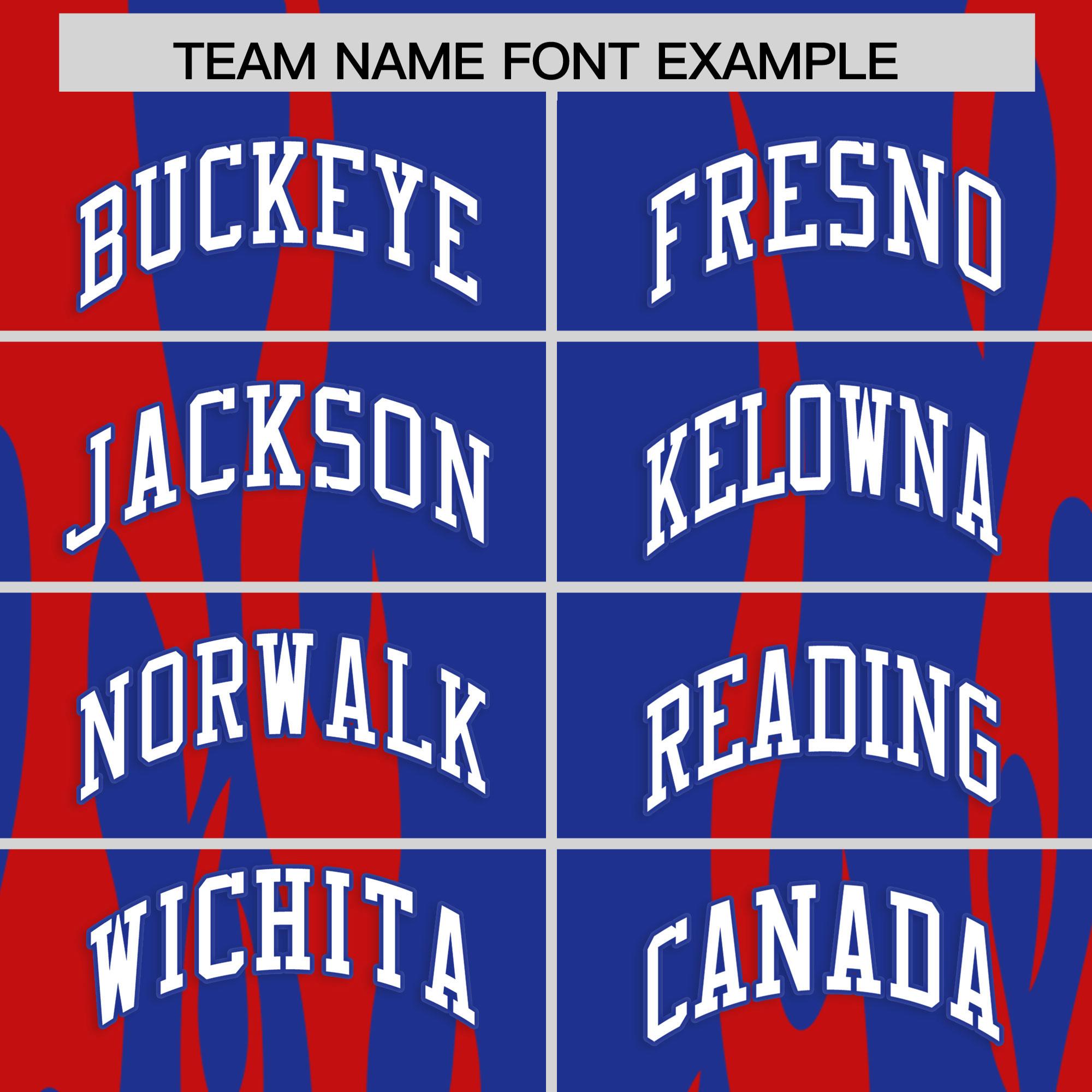 Custom Royal Red Flame Pattern Authentic Pullover Baseball Jersey