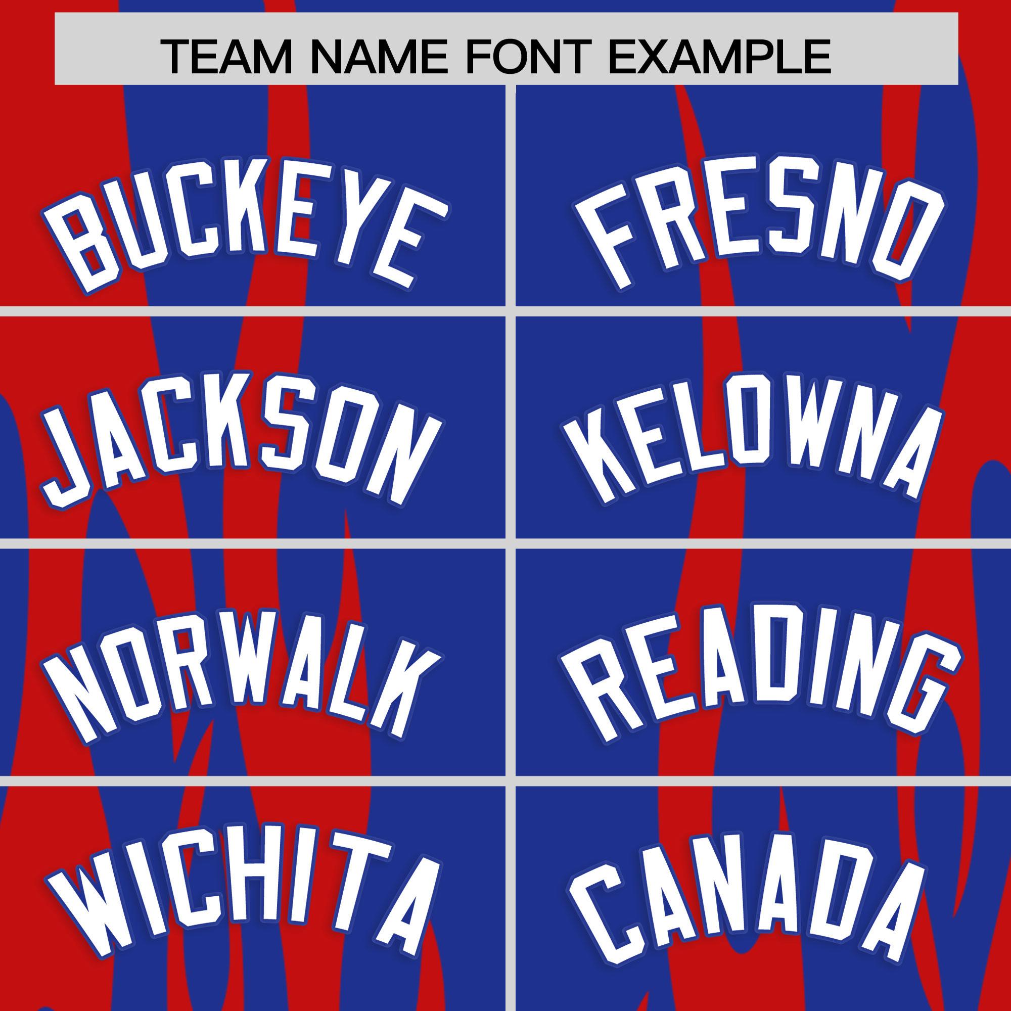 Custom Royal Red Flame Pattern Authentic Pullover Baseball Jersey