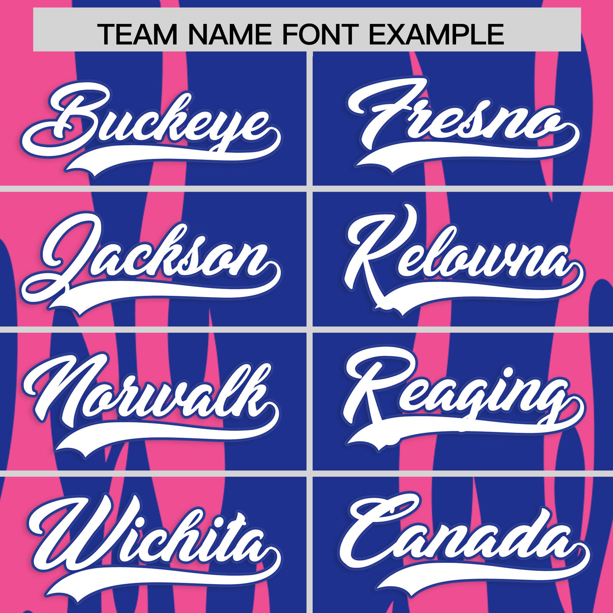 Custom Royal Pink Flame Pattern Authentic Pullover Baseball Jersey