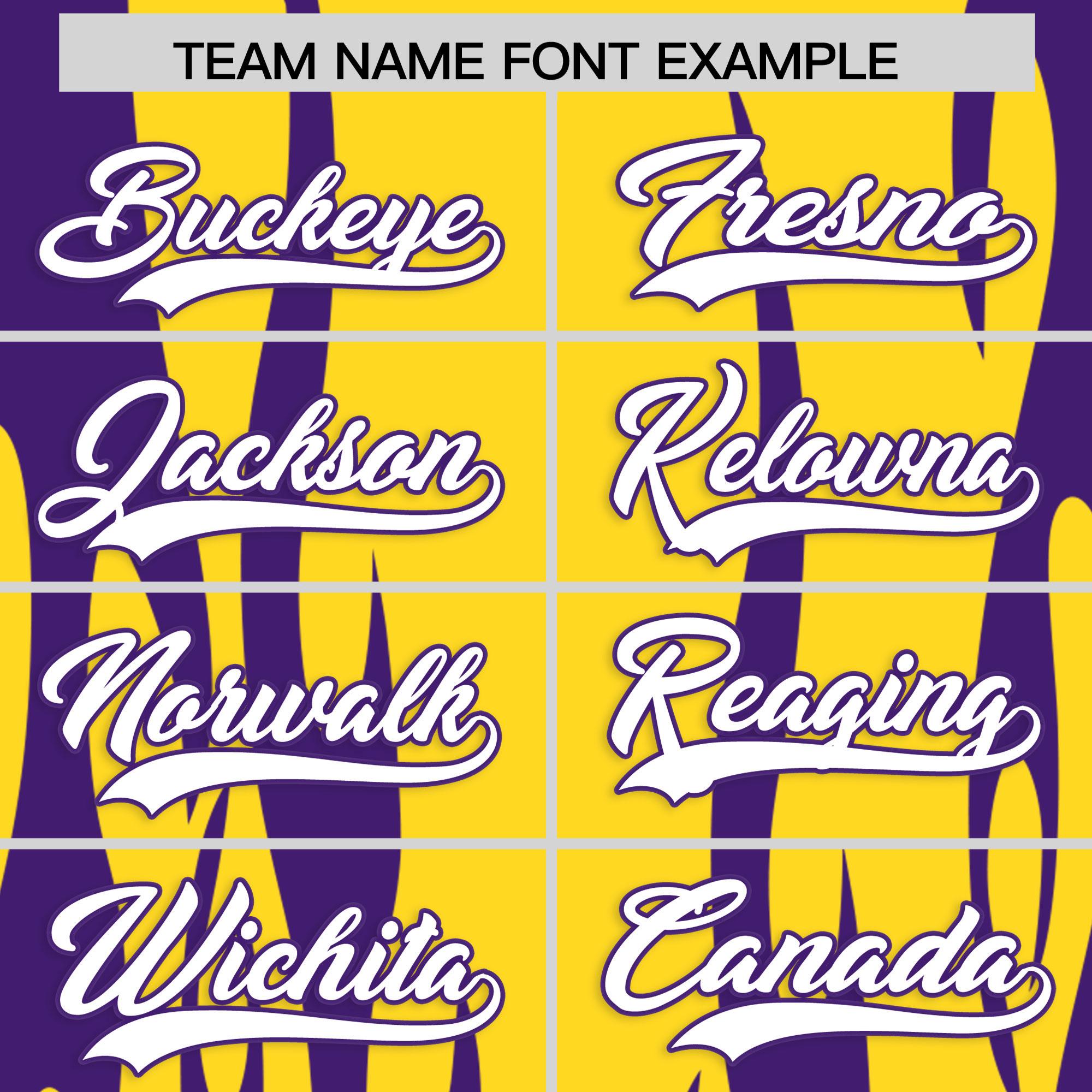 Custom Gold Purple Flame Pattern Authentic Pullover Baseball Jersey