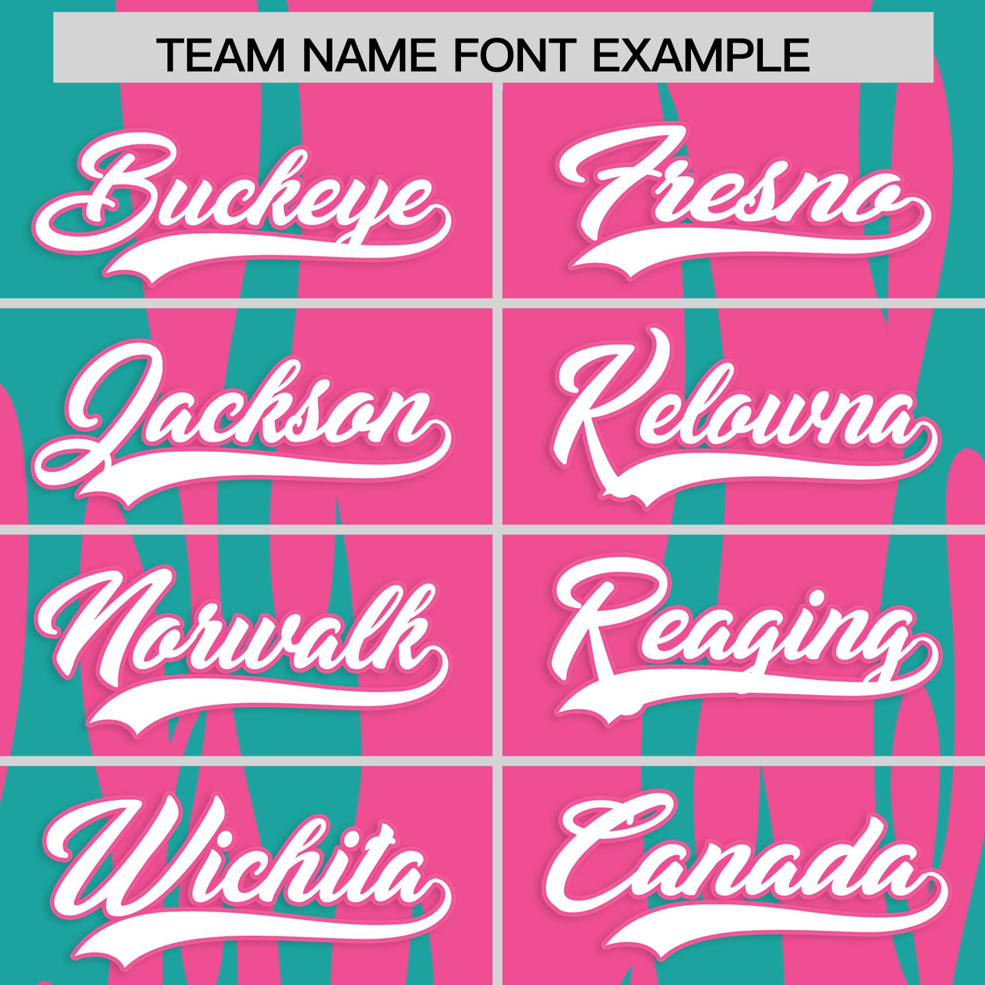 Custom Pink Aqua Flame Pattern Authentic Pullover Baseball Jersey