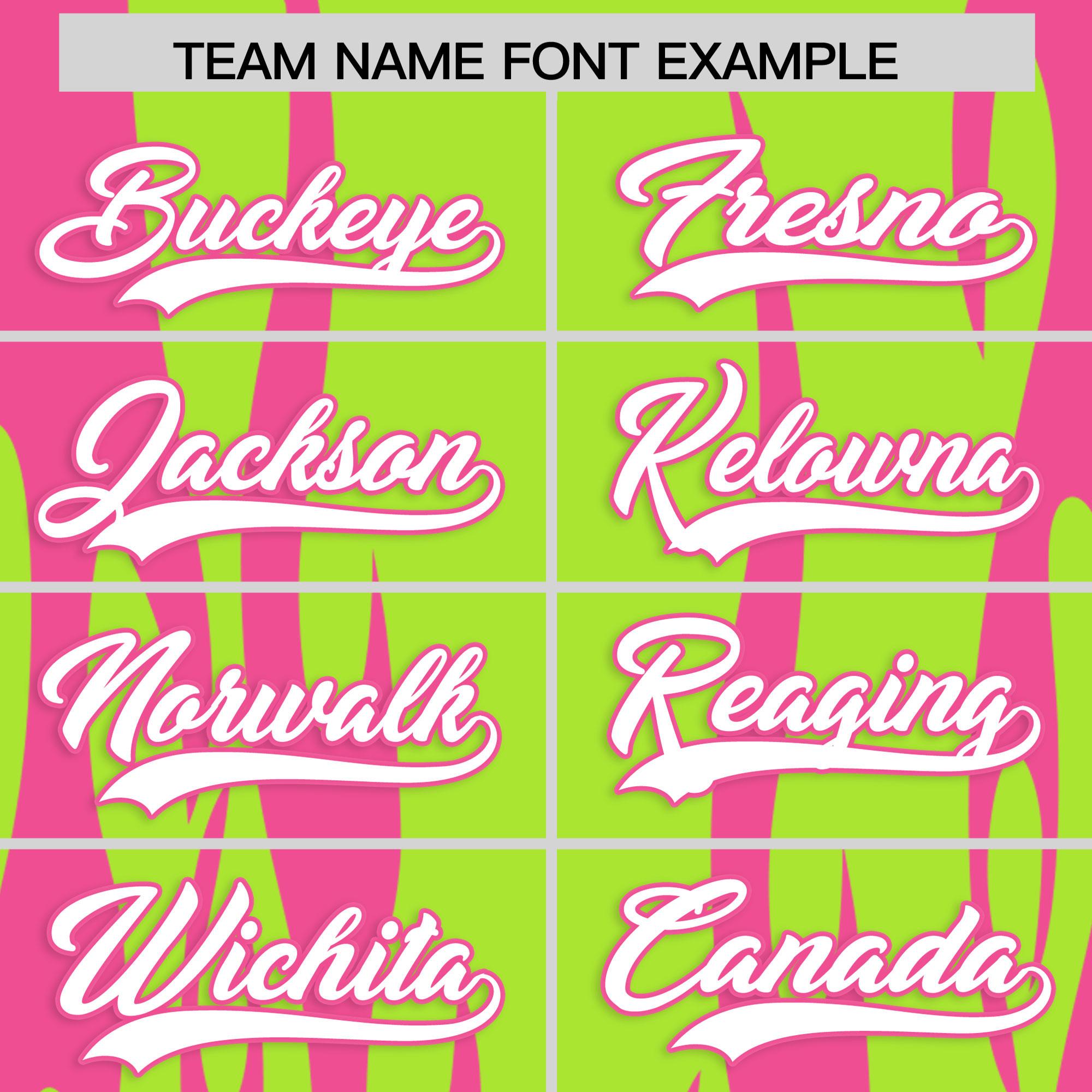 Custom Neon Green Pink Flame Pattern Authentic Pullover Baseball Jersey