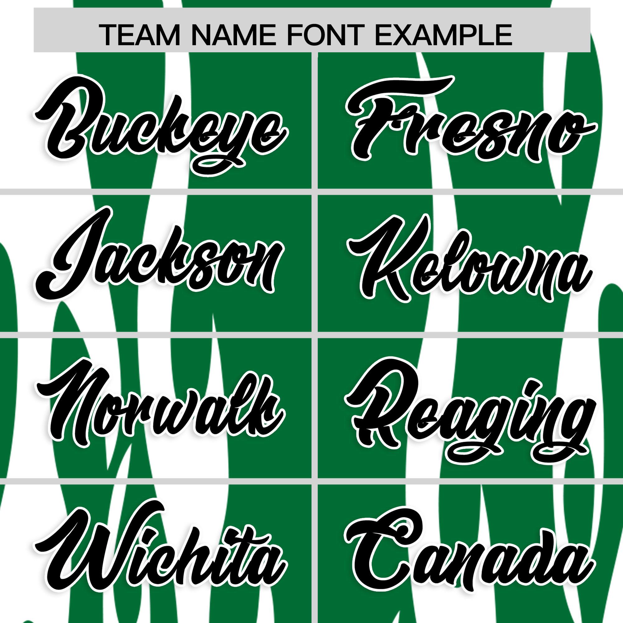 Custom Kelly Green White Flame Pattern Authentic Pullover Baseball Jersey