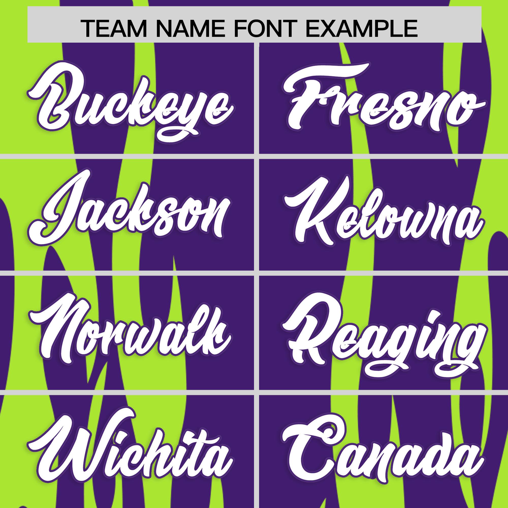 Custom Purple Neon Green Flame Pattern Authentic Pullover Baseball Jersey