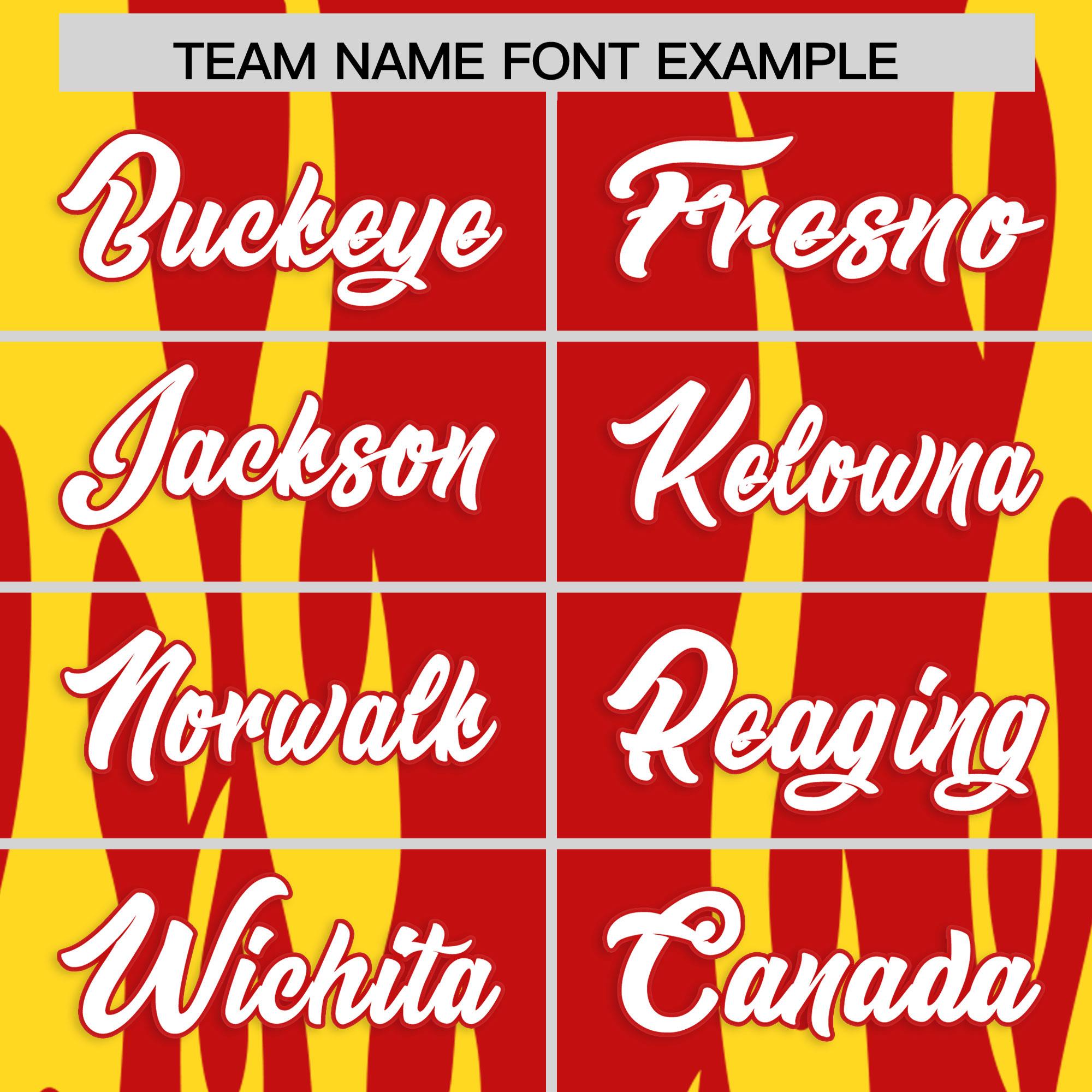 Custom Red Gold Flame Pattern Authentic Pullover Baseball Jersey