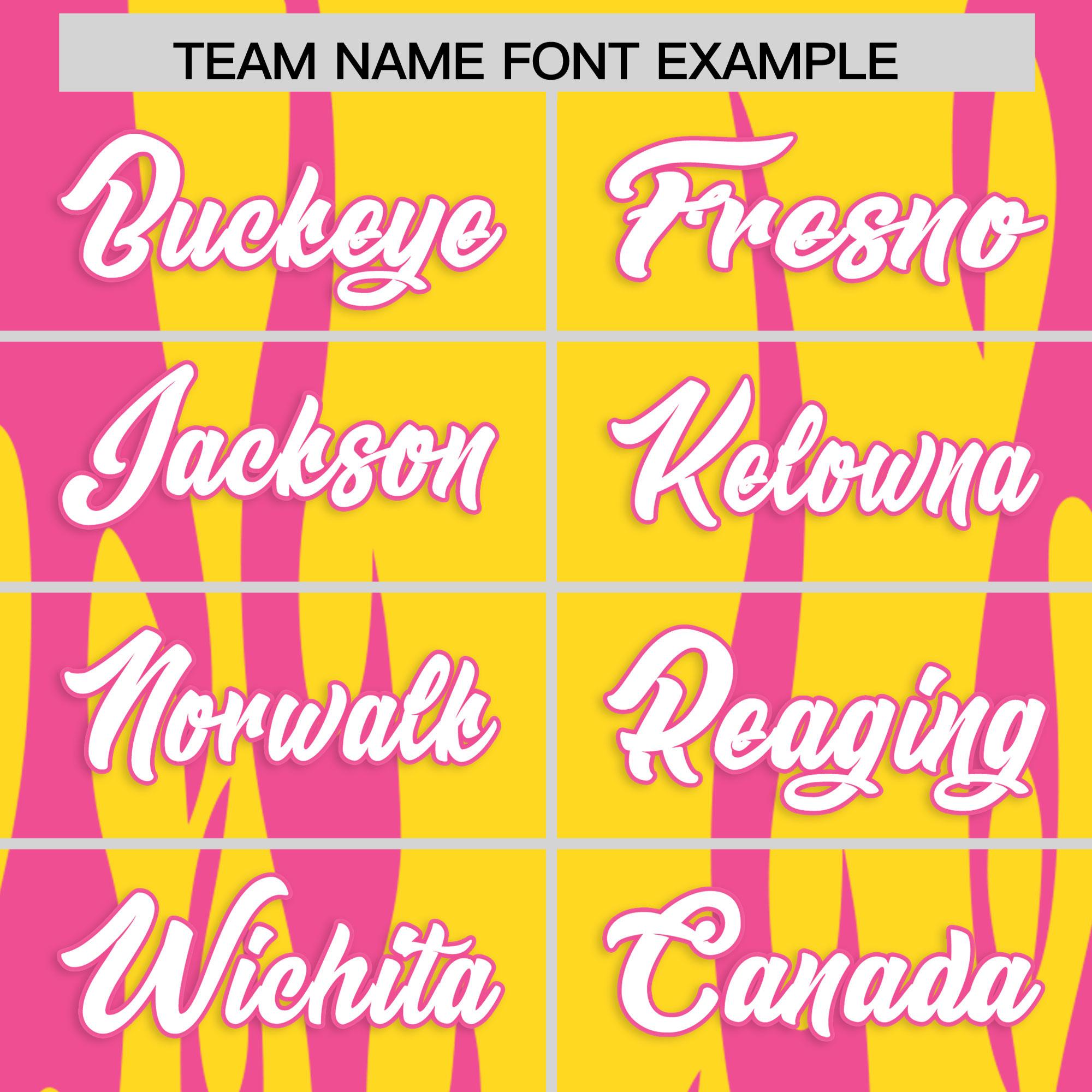 Custom Gold Pink Flame Pattern Authentic Pullover Baseball Jersey