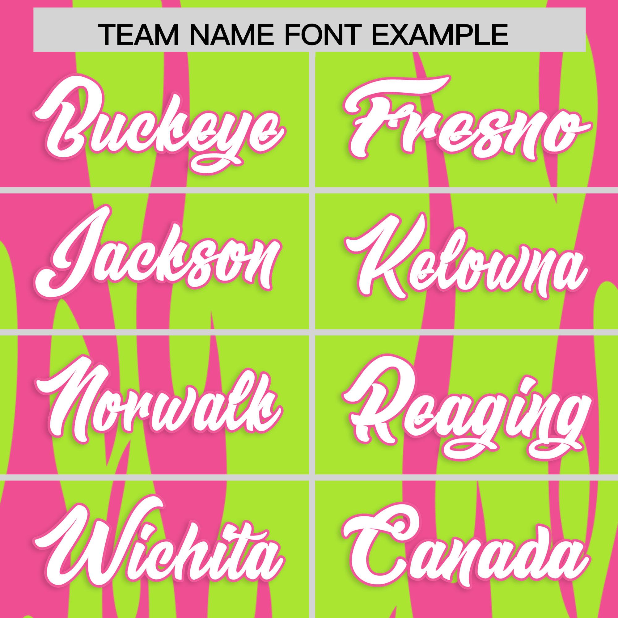 Custom Neon Green Pink Flame Pattern Authentic Pullover Baseball Jersey