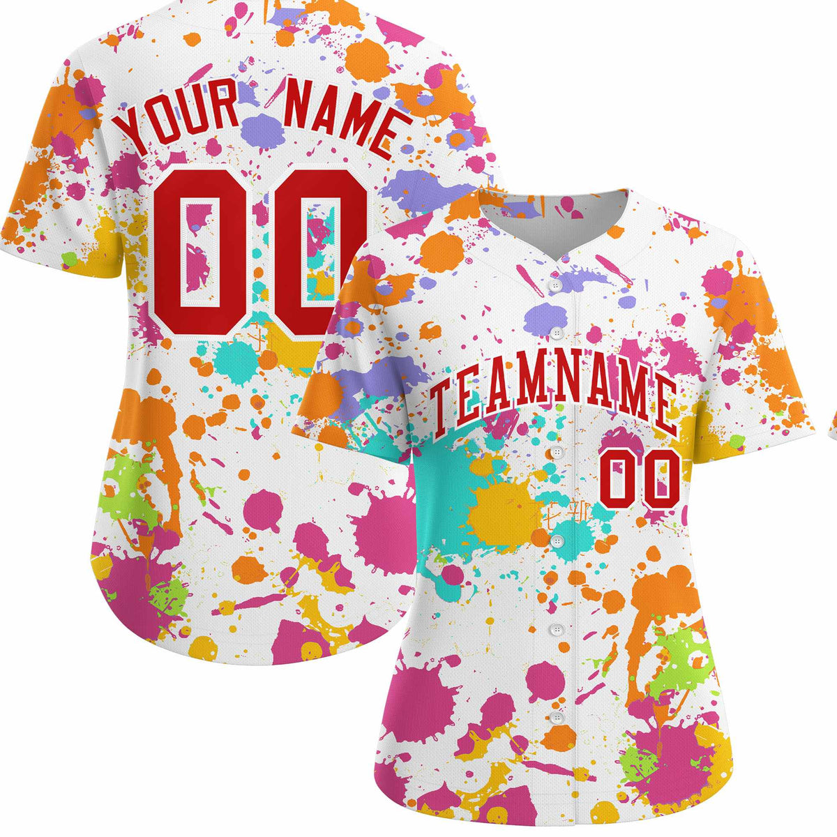 Custom White Graffiti Fashion Baseball Jersey For Women| KXKSHOP