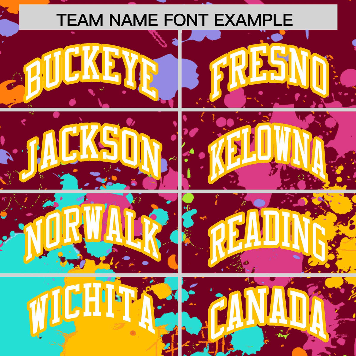 Custom Crimson Graffiti Fashion Baseball Jersey For Women| KXKSHOP