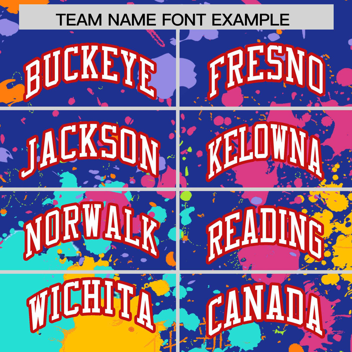 Custom Royal Graffiti Fashion Baseball Jersey For Women| KXKSHOP