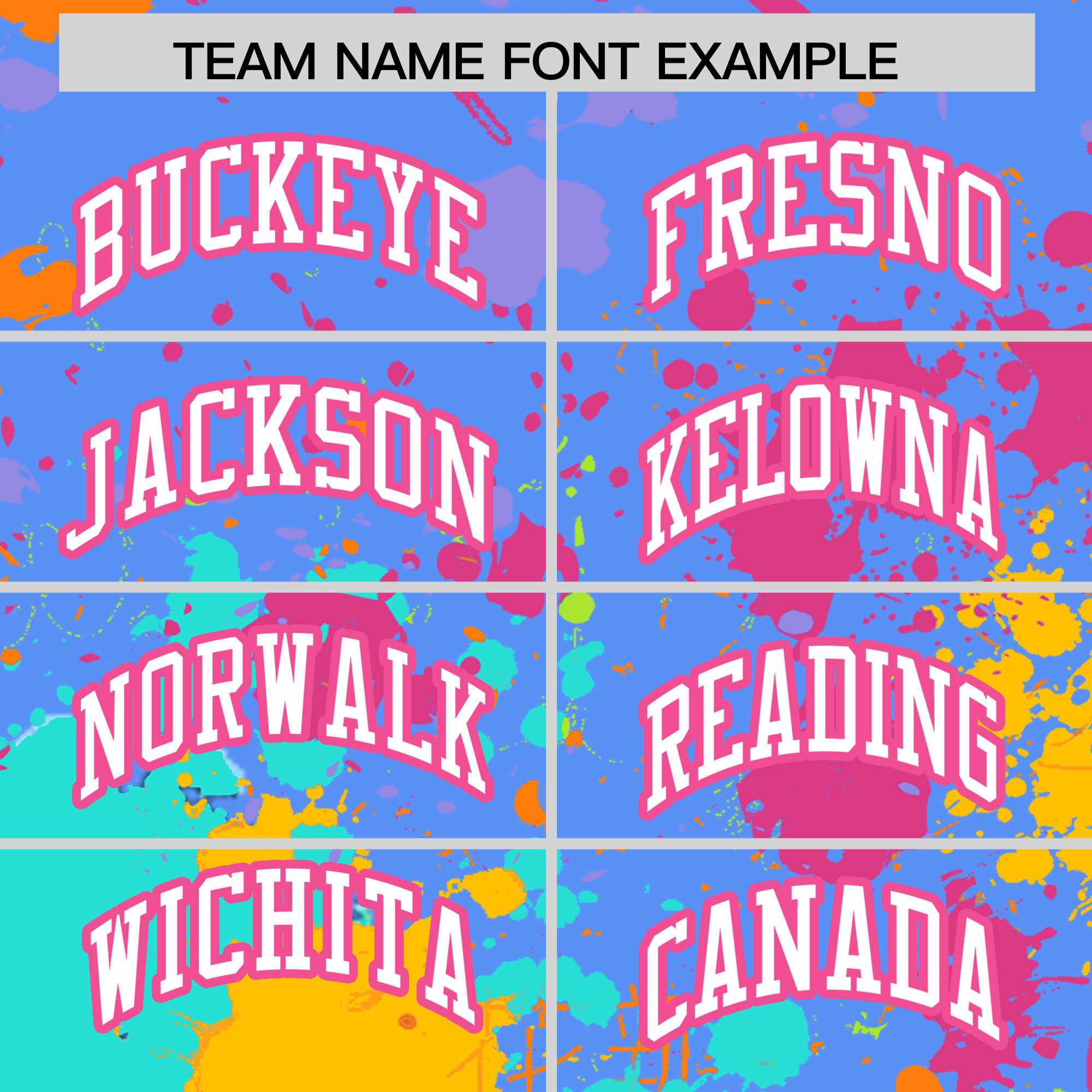Custom Powder Blue Graffiti Fashion Baseball Jersey For Women| KXKSHOP