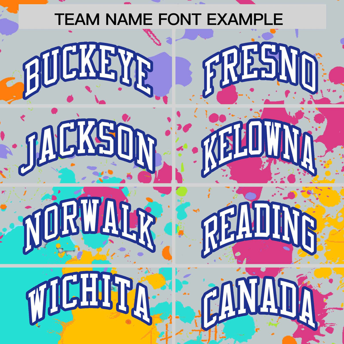 Custom Silver Graffiti Fashion Baseball Jersey For Women| KXKSHOP