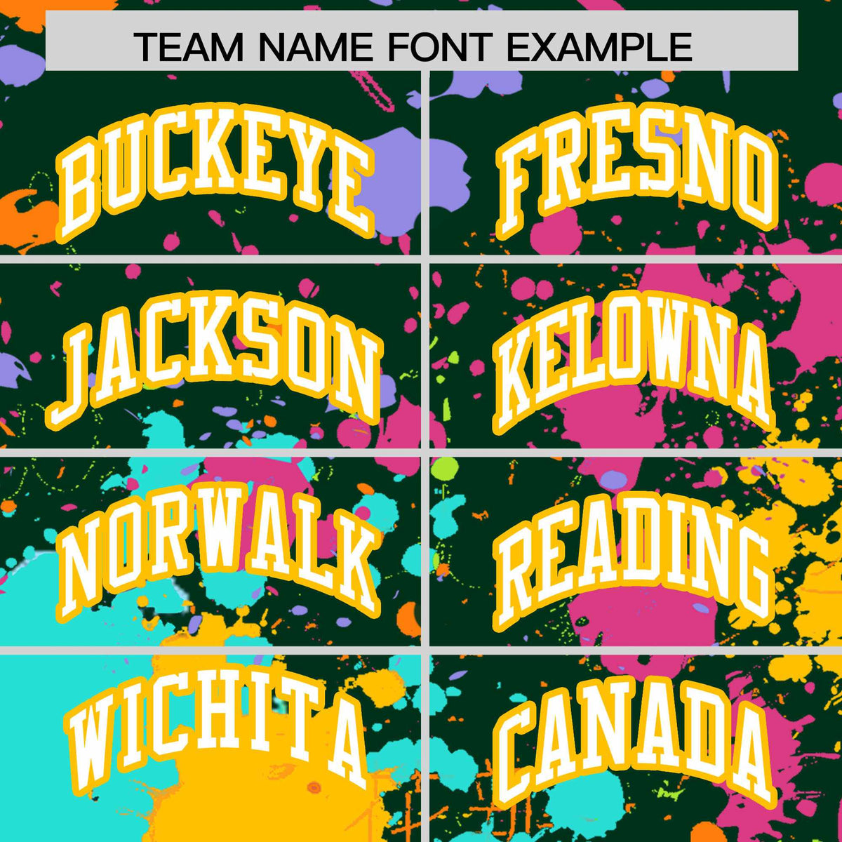 Custom Green Graffiti Fashion Baseball Jersey For Women| KXKSHOP