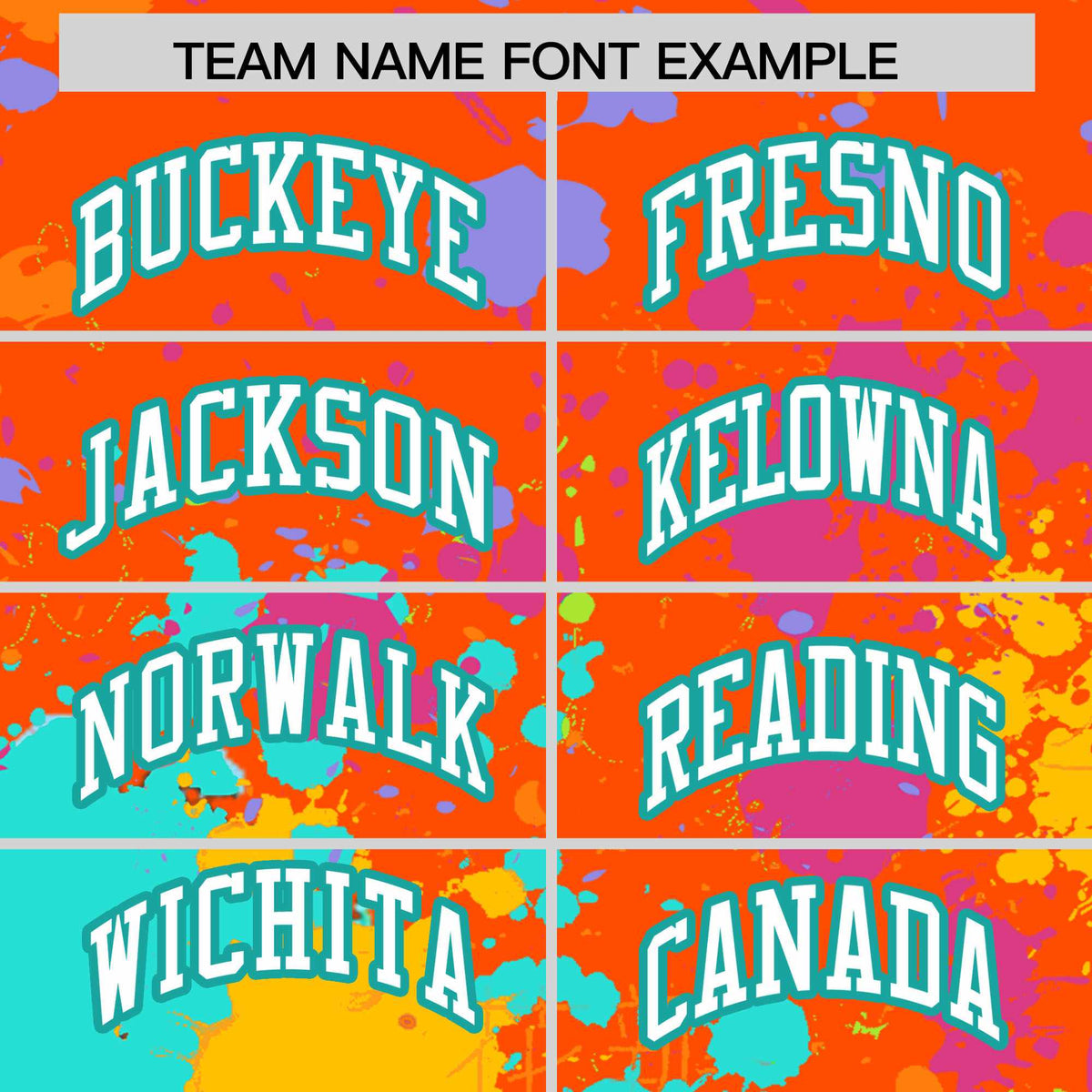 Custom Orange Graffiti Fashion Baseball Jersey For Women| KXKSHOP