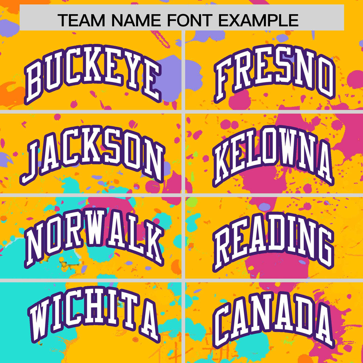 Custom Yellow Graffiti Fashion Baseball Jersey For Women| KXKSHOP