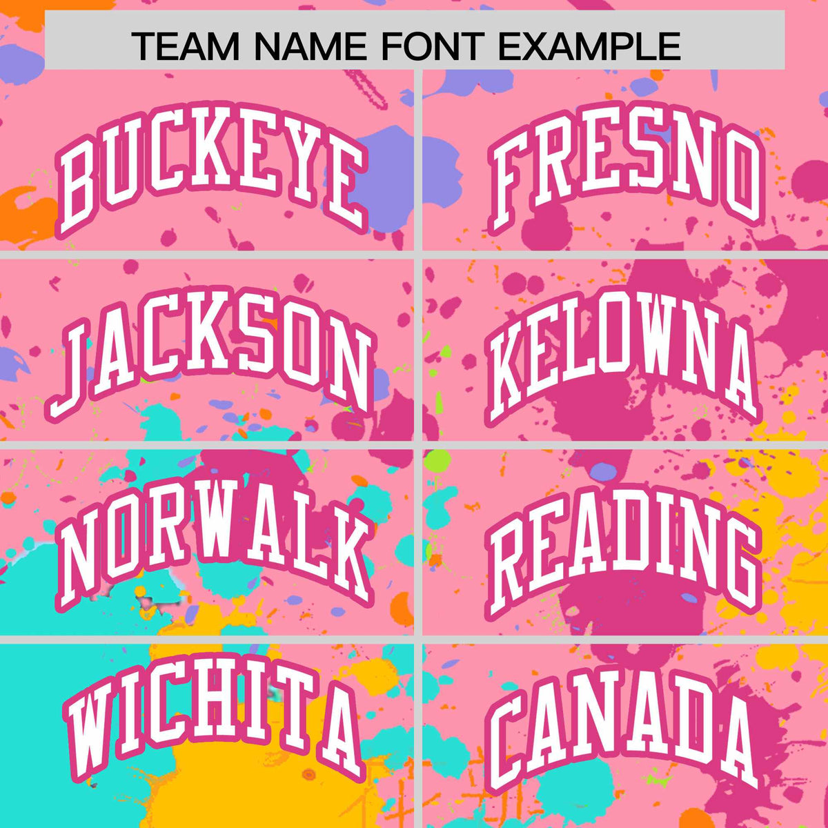 Custom Light Pink Graffiti Fashion Baseball Jersey For Women| KXKSHOP