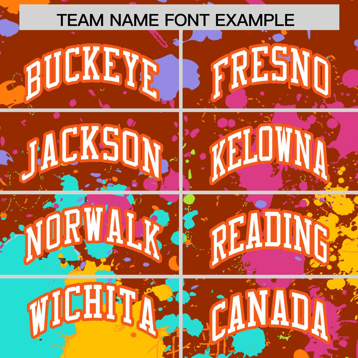 Custom Texas Orange Graffiti Fashion Baseball Jersey For Women| KXKSHOP