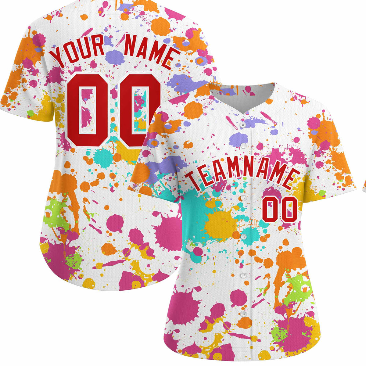 Custom White Graffiti Fashion Baseball Jersey For Women| KXKSHOP