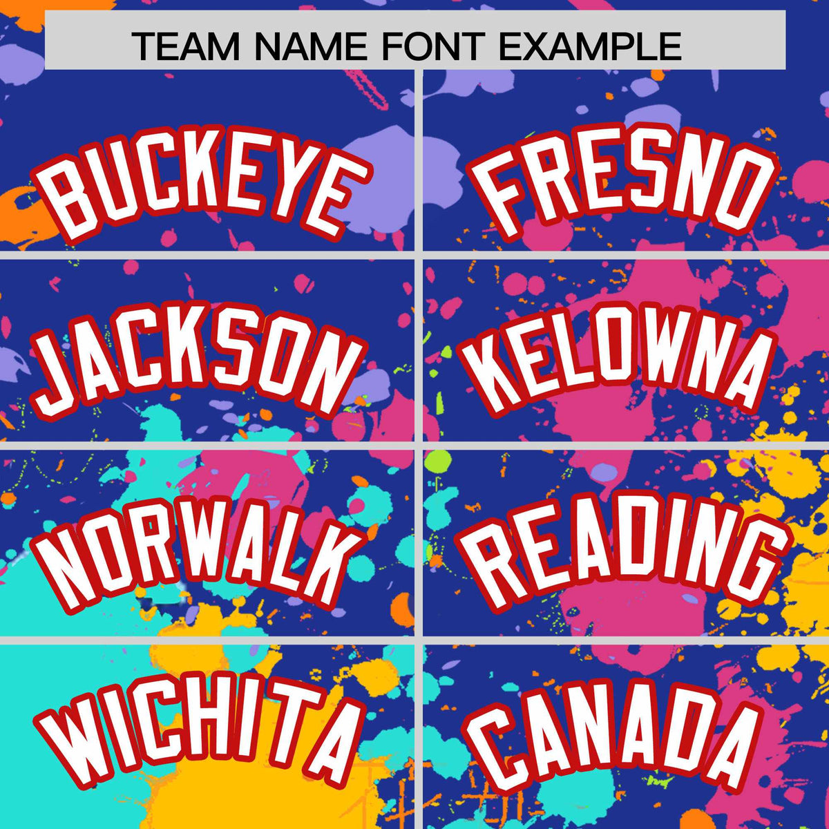 Custom Royal Graffiti Fashion Baseball Jersey For Women| KXKSHOP