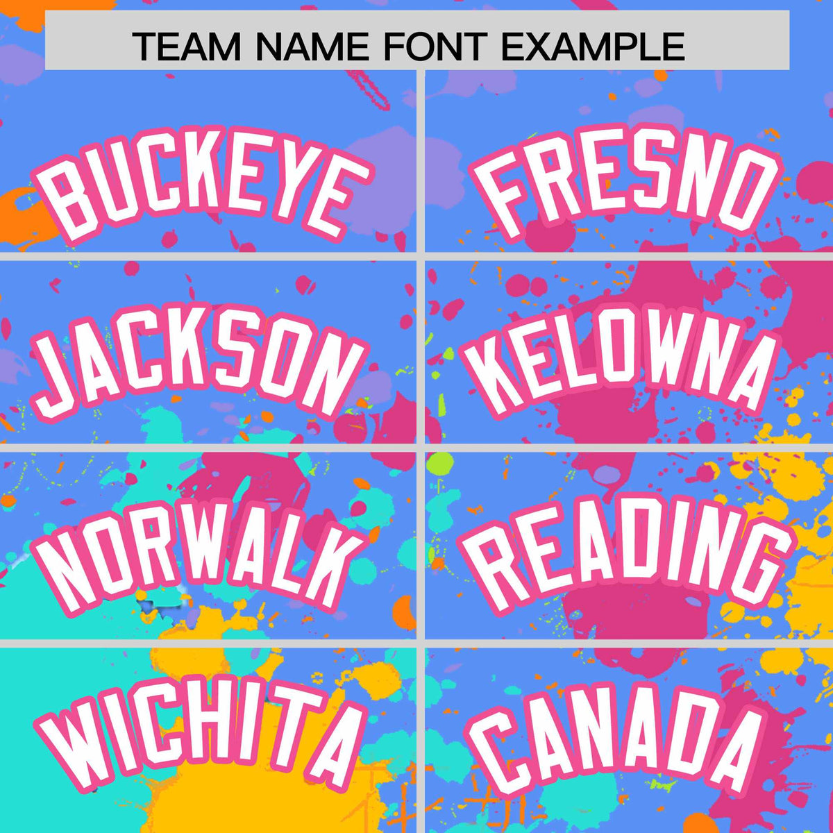 Custom Powder Blue Graffiti Fashion Baseball Jersey For Women| KXKSHOP