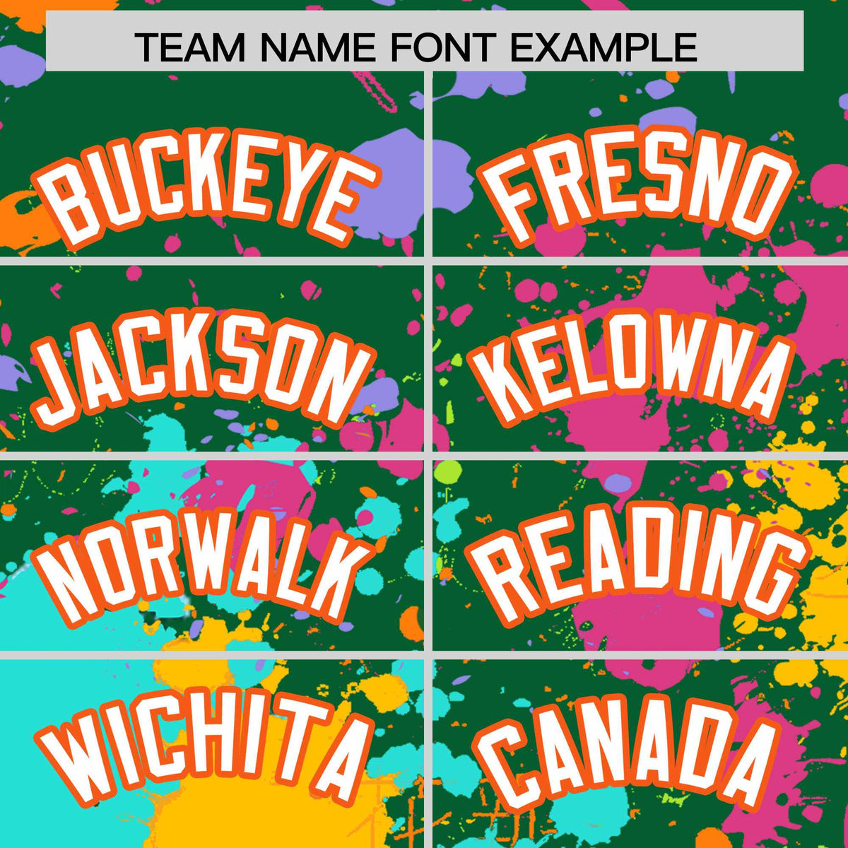 Custom Kelly Green Graffiti Fashion Baseball Jersey For Women| KXKSHOP