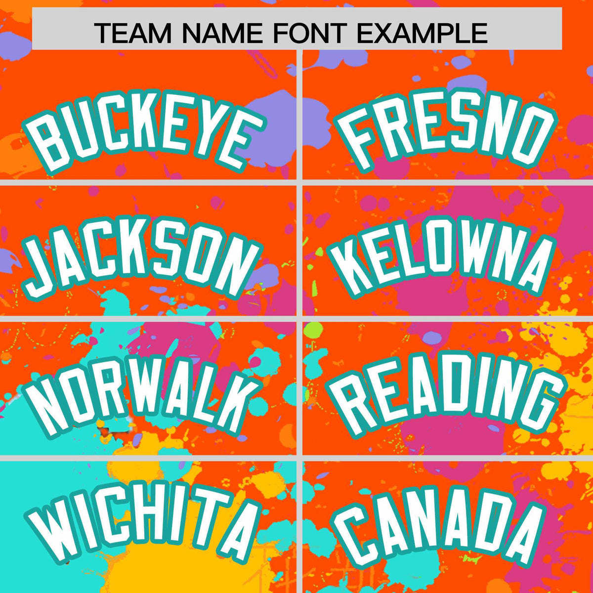 Custom Orange Graffiti Fashion Baseball Jersey For Women| KXKSHOP