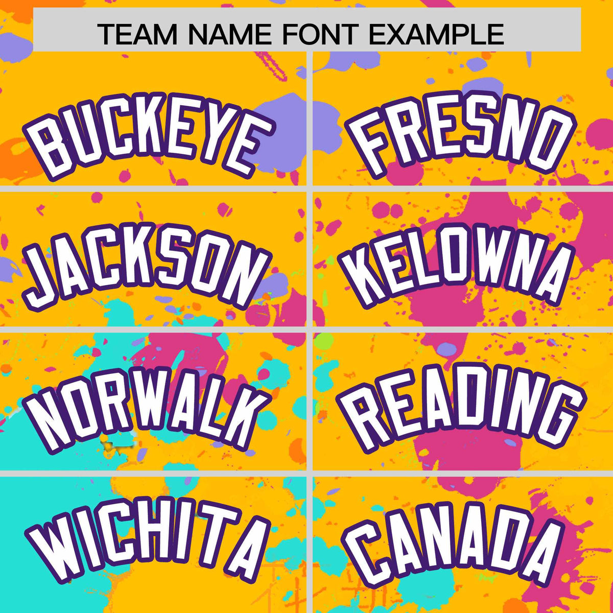 Custom Yellow Graffiti Fashion Baseball Jersey For Women| KXKSHOP