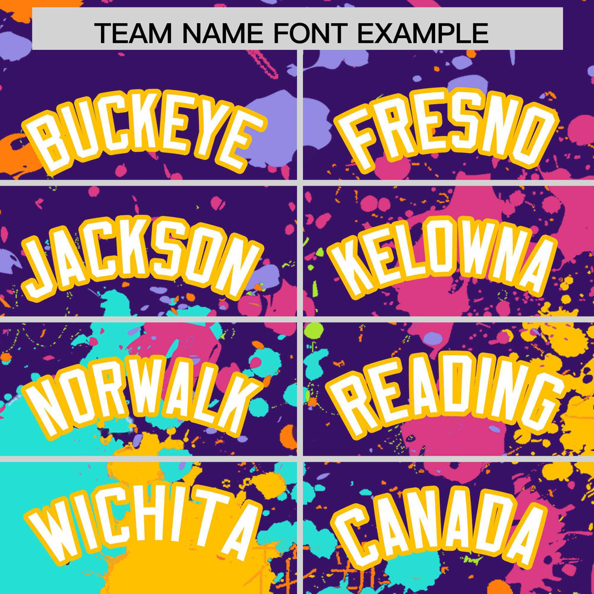 Custom Purple Graffiti Fashion Baseball Jersey For Women| KXKSHOP