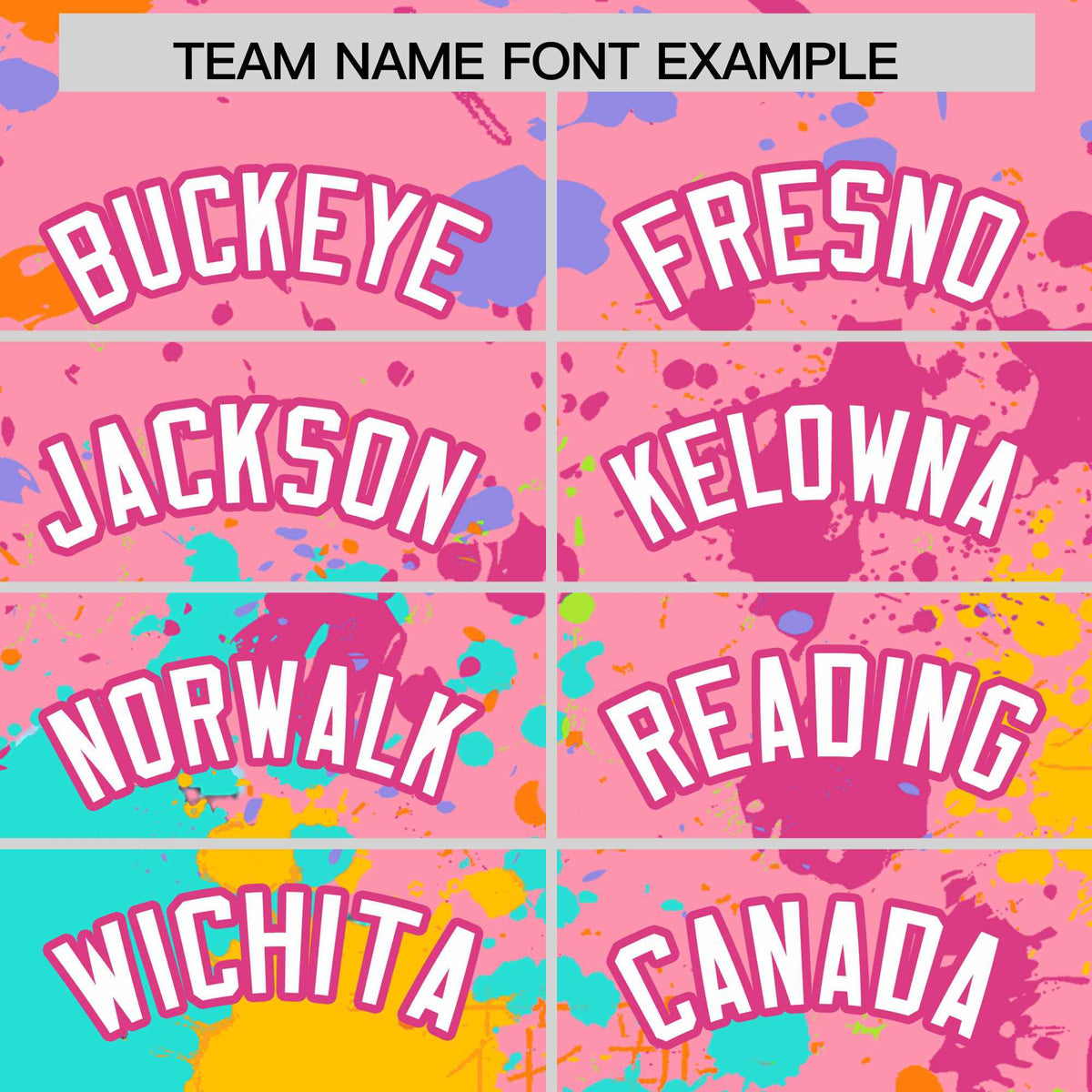 Custom Light Pink Graffiti Fashion Baseball Jersey For Women| KXKSHOP