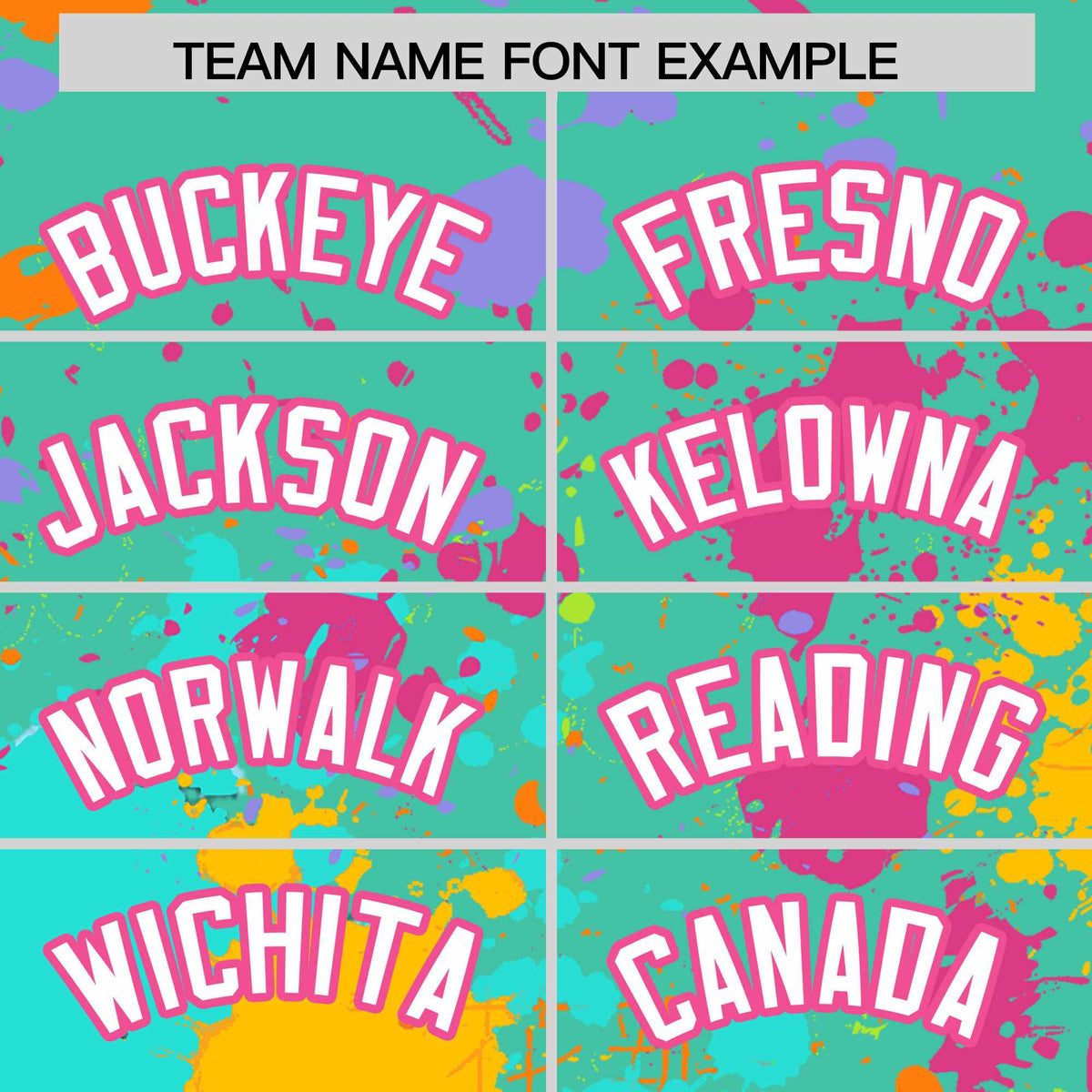 Custom Bright Green Graffiti Fashion Baseball Jersey For Women| KXKSHOP