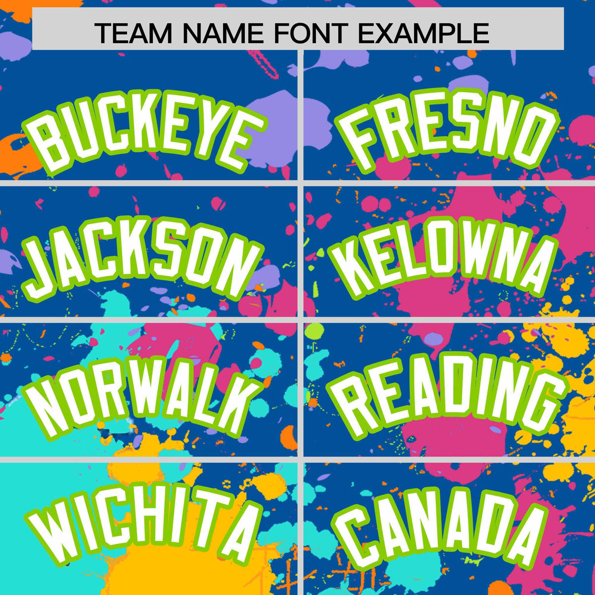 Custom Royal Graffiti Fashion Baseball Jersey For Women| KXKSHOP