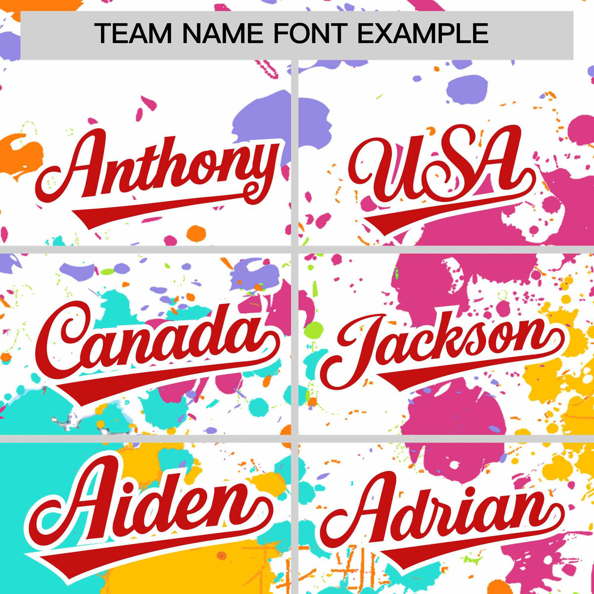 Custom White Graffiti Fashion Baseball Jersey For Women| KXKSHOP