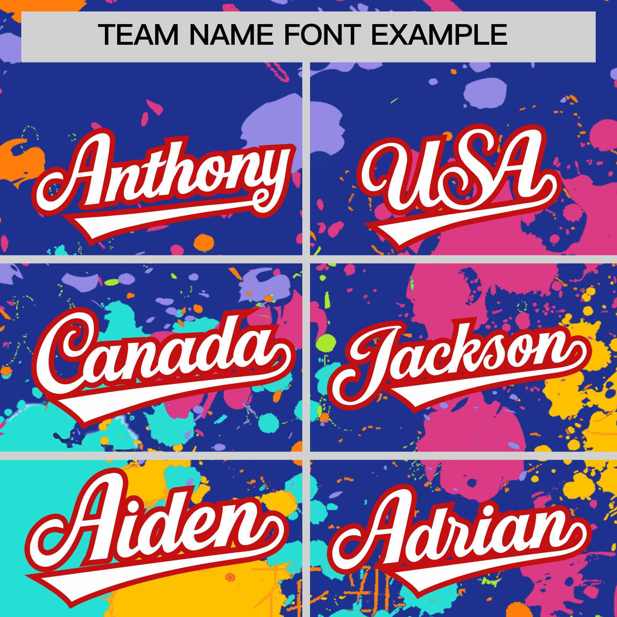 Custom Royal Graffiti Fashion Baseball Jersey For Women| KXKSHOP